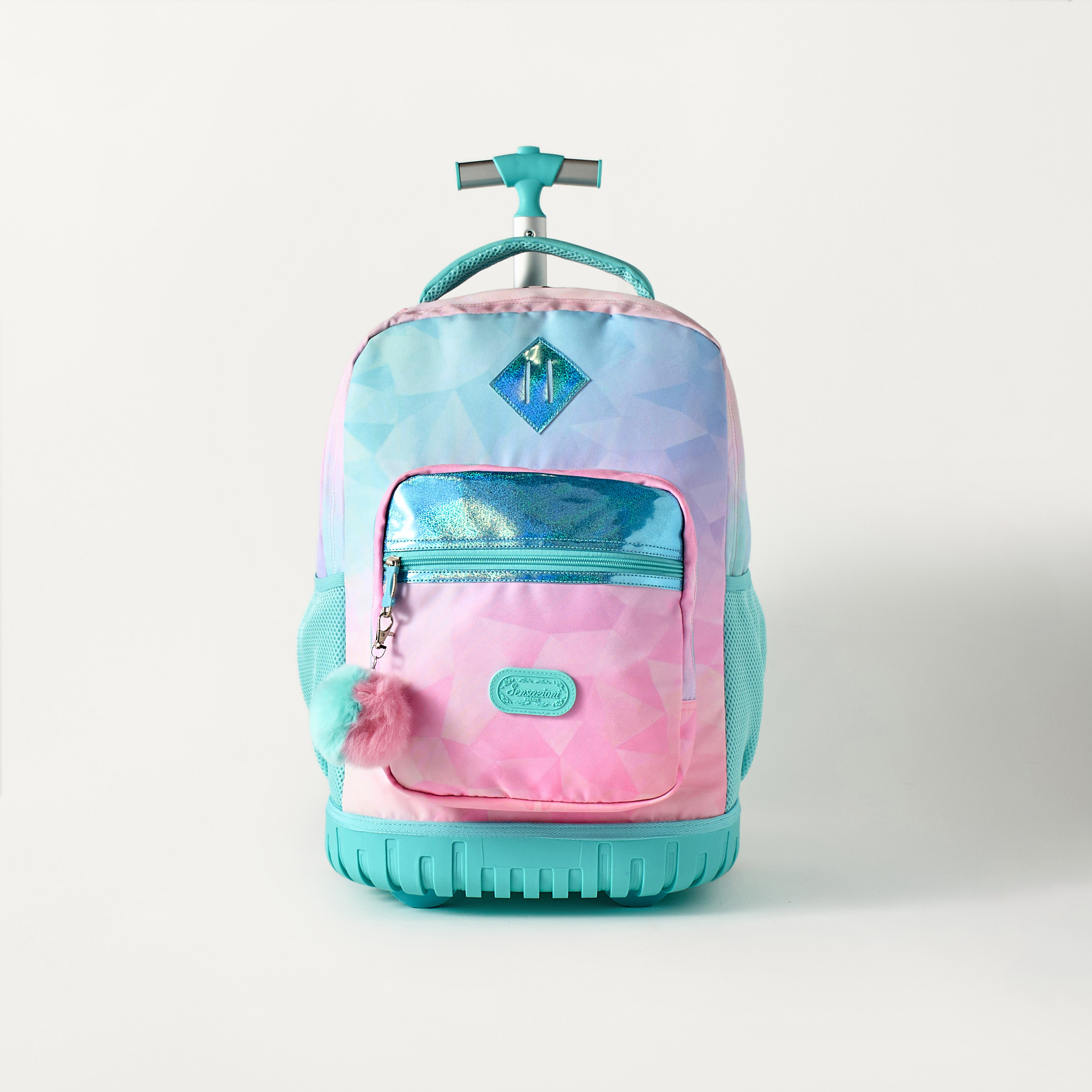 Sensazioni Ombre 15-inch Trolley Backpack with Retractable Handle - 32x22x47 cms-school-bagsandbackpacks-trolleybags-image-1