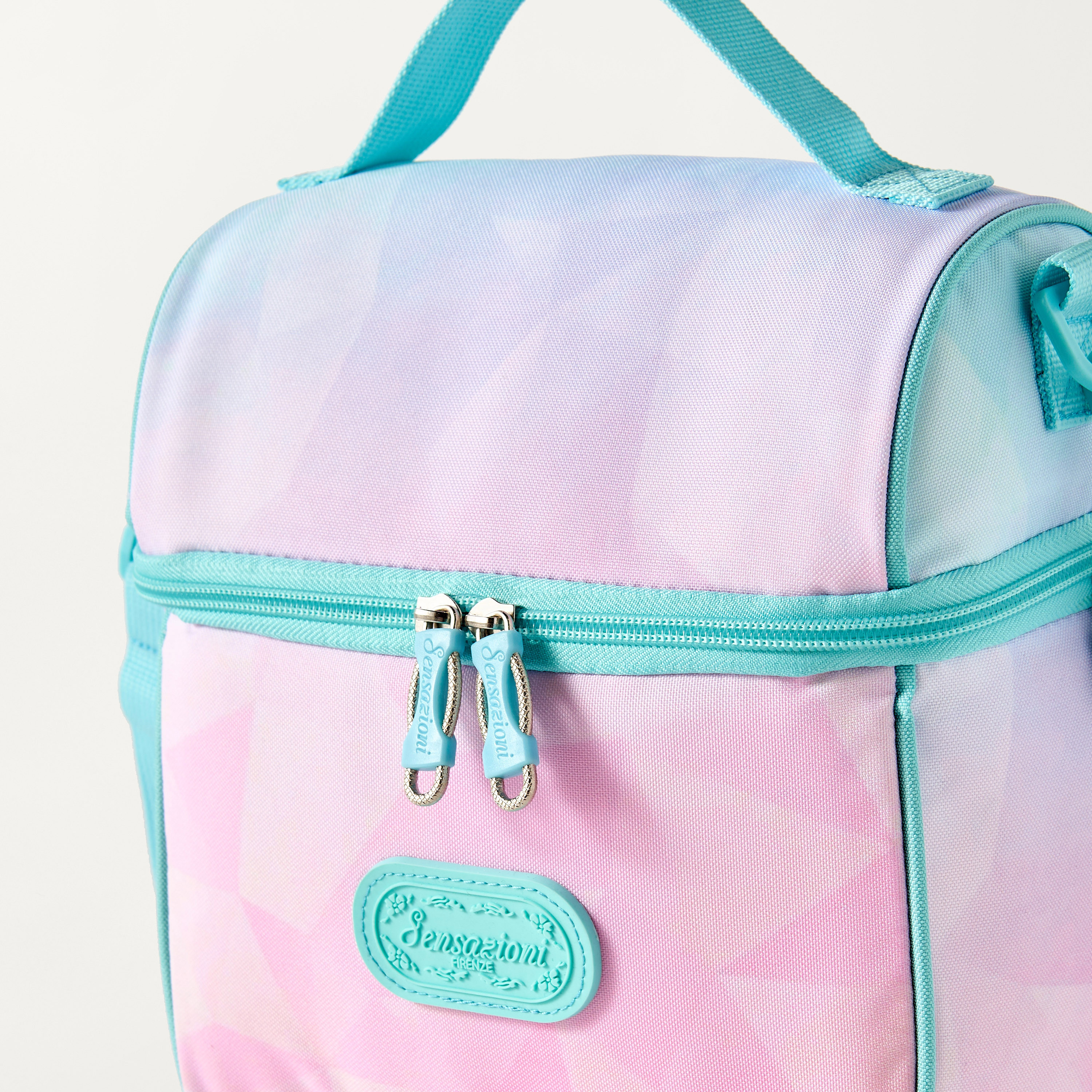 Sensazioni Ombre Lunch Bag with Detachable Strap and Zip Closure-school-lunchessentials-lunchbags-image-2