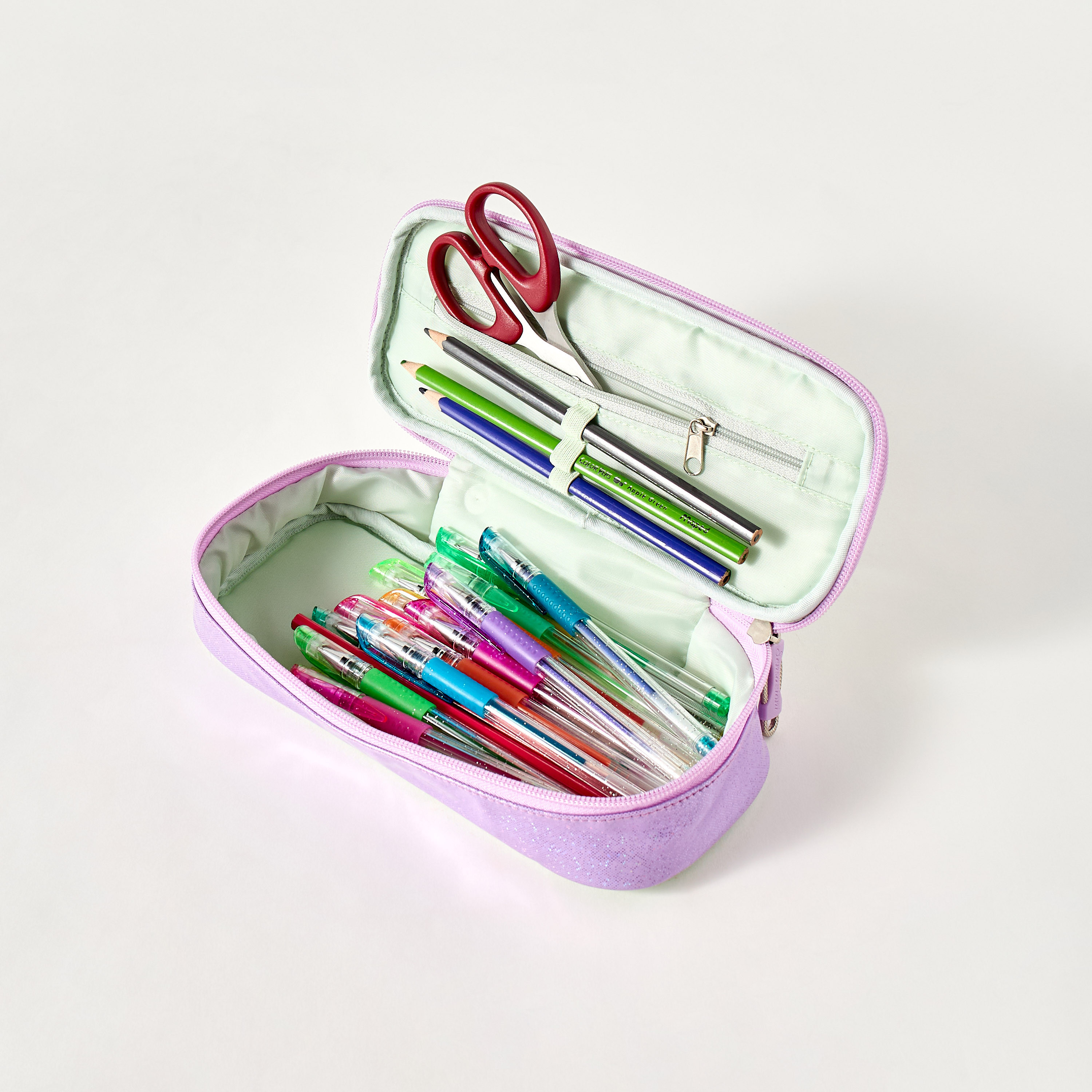 Sensazioni Floral Print Pencil Pouch with Zip Closure-school-stationery-pencilcases-image-4