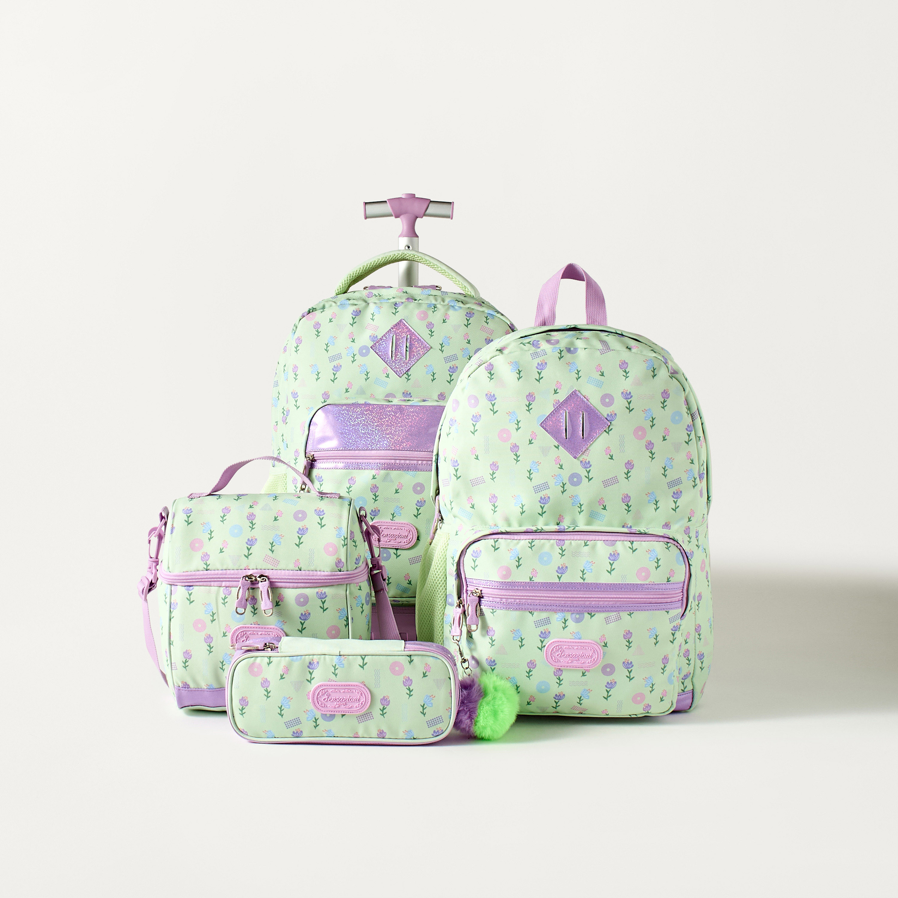 Sensazioni Floral Print Pencil Pouch with Zip Closure-school-stationery-pencilcases-image-5