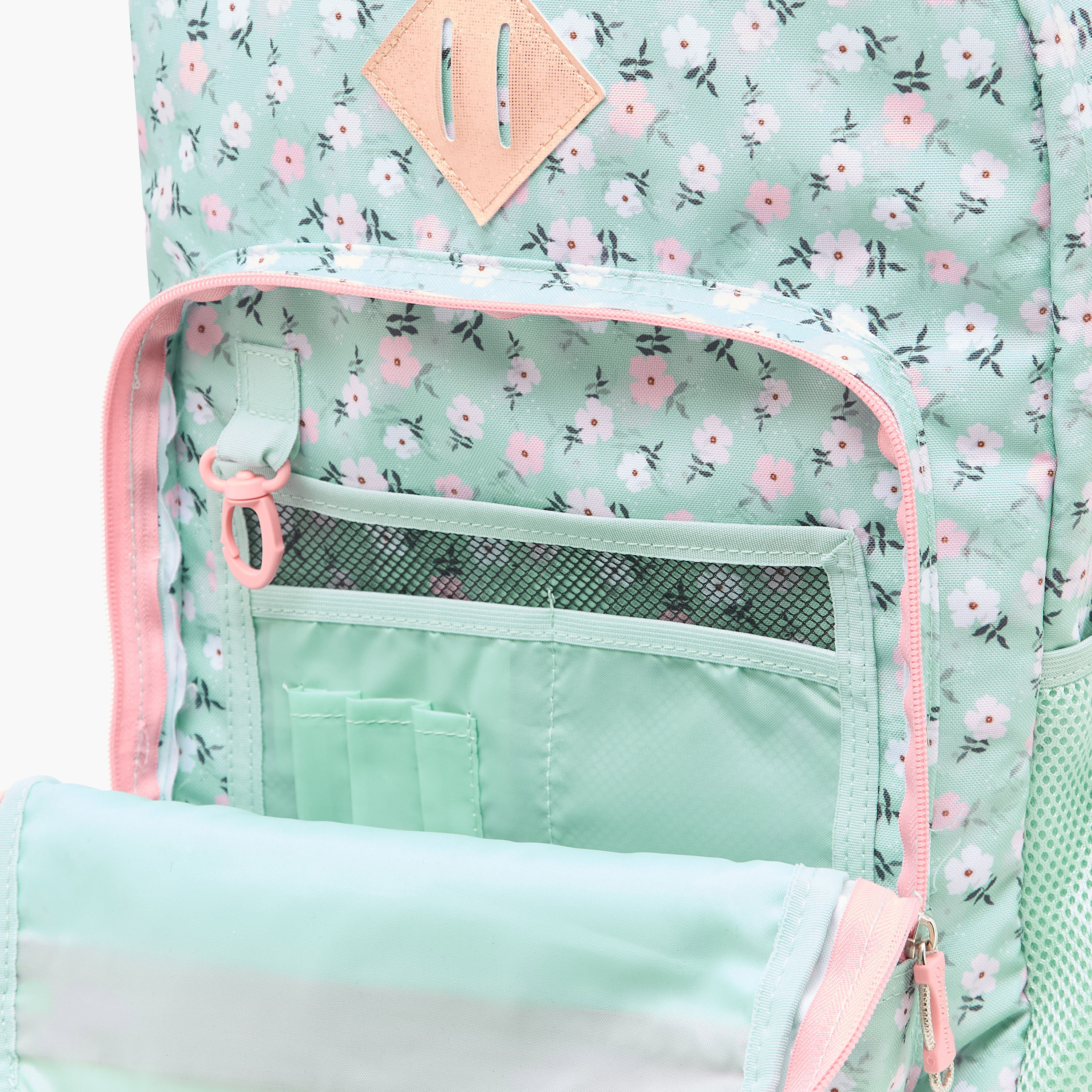 Sensazioni 15-inch Floral Print Trolley Backpack with Retractable Handle - 32x22x47 cms-school-bagsandbackpacks-trolleybags-image-12