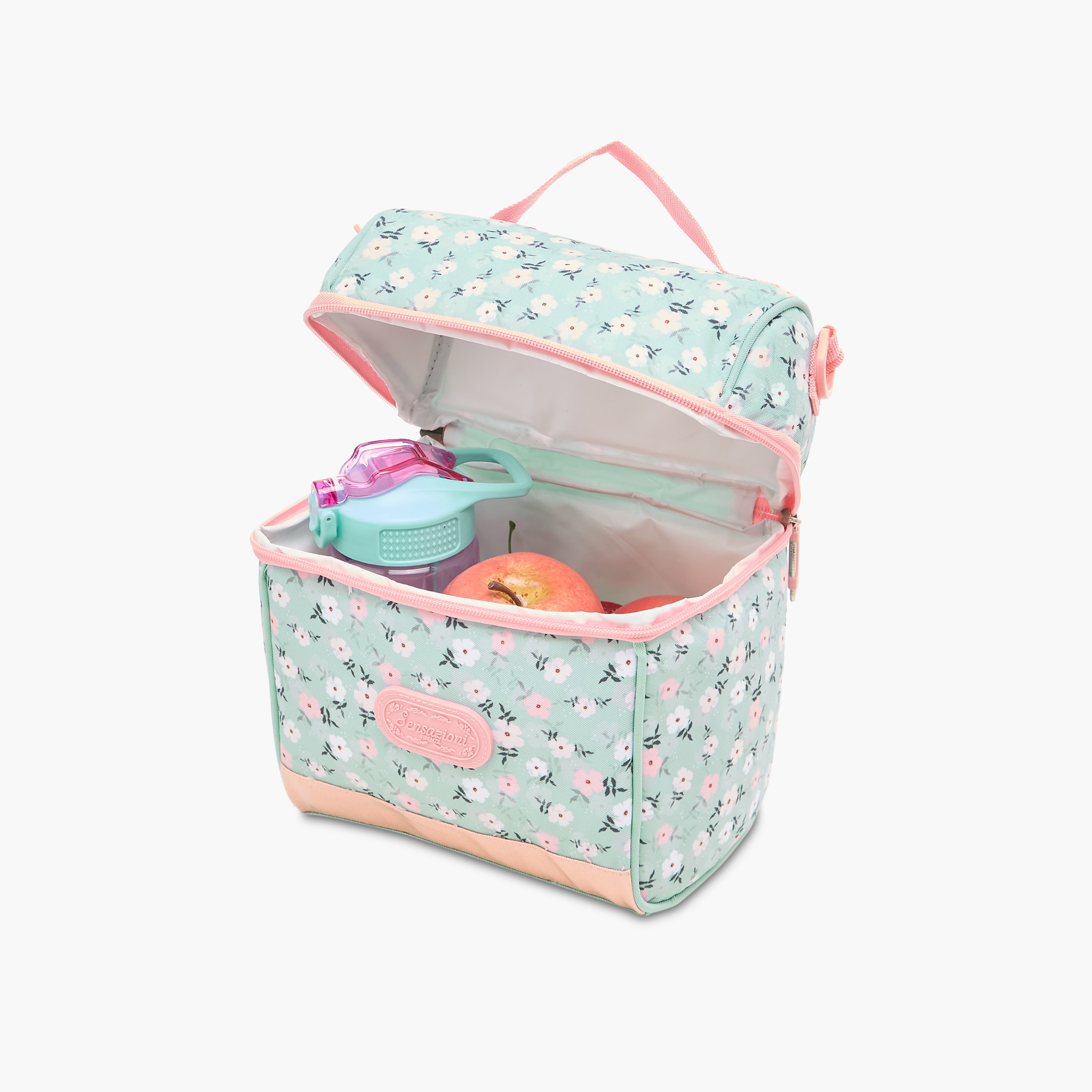 شنطة غداء بسحاب إغلاق وطبعات أزهار من سينساتزيوني-school-lunchessentials-lunchbags-image-5