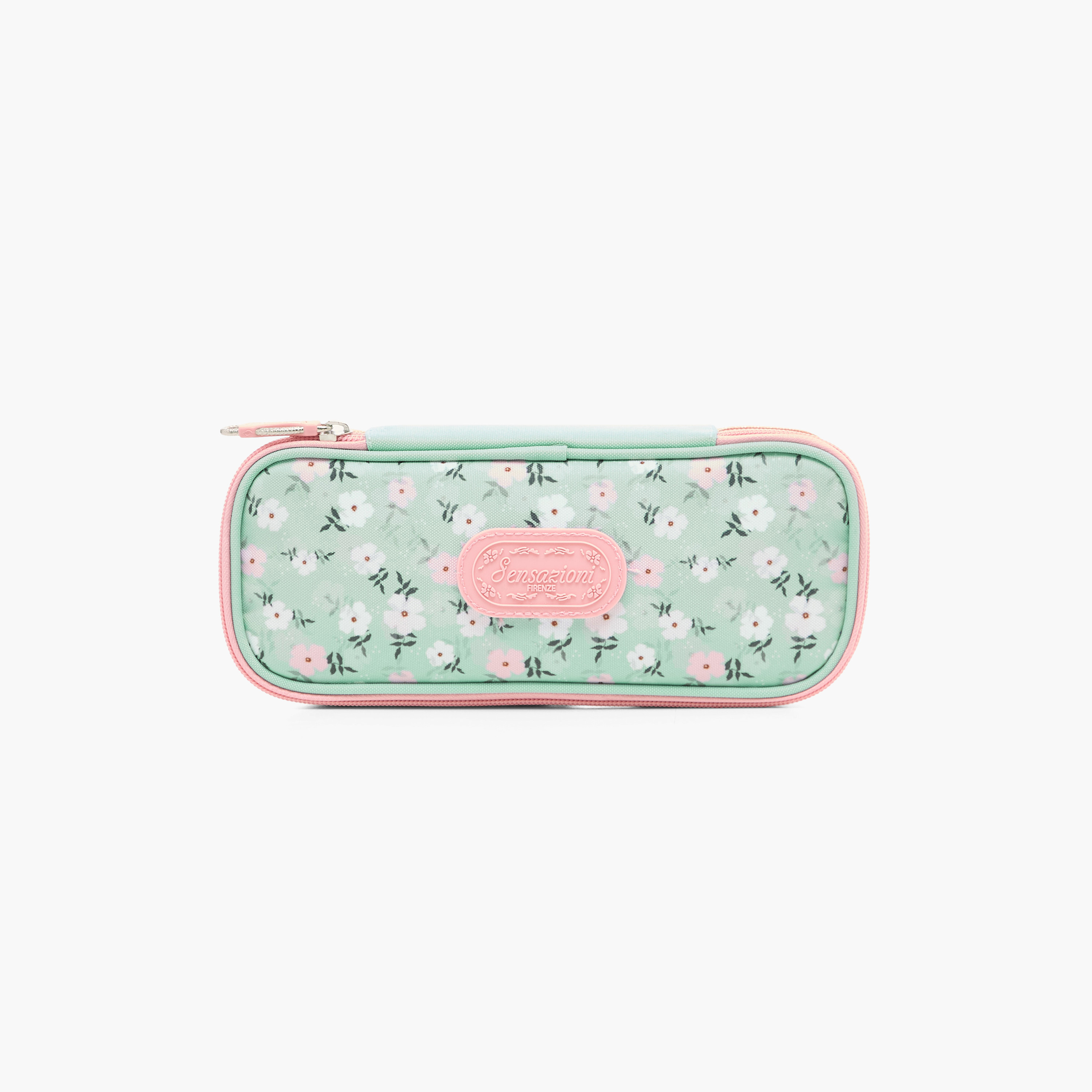 Sensazioni Floral Print Pencil Pouch with Zip Closure-school-stationery-pencilcases-image-1