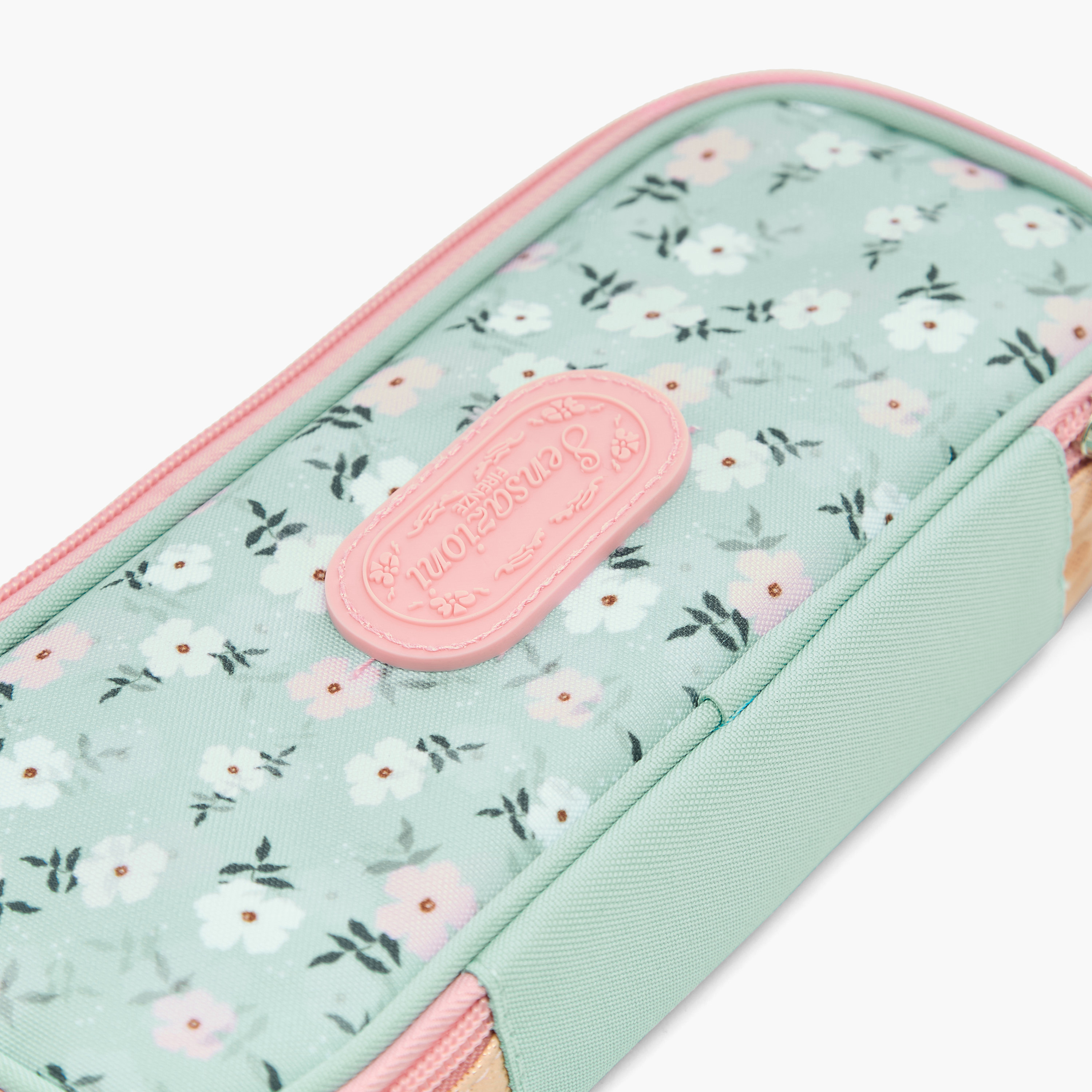 Sensazioni Floral Print Pencil Pouch with Zip Closure-school-stationery-pencilcases-image-4