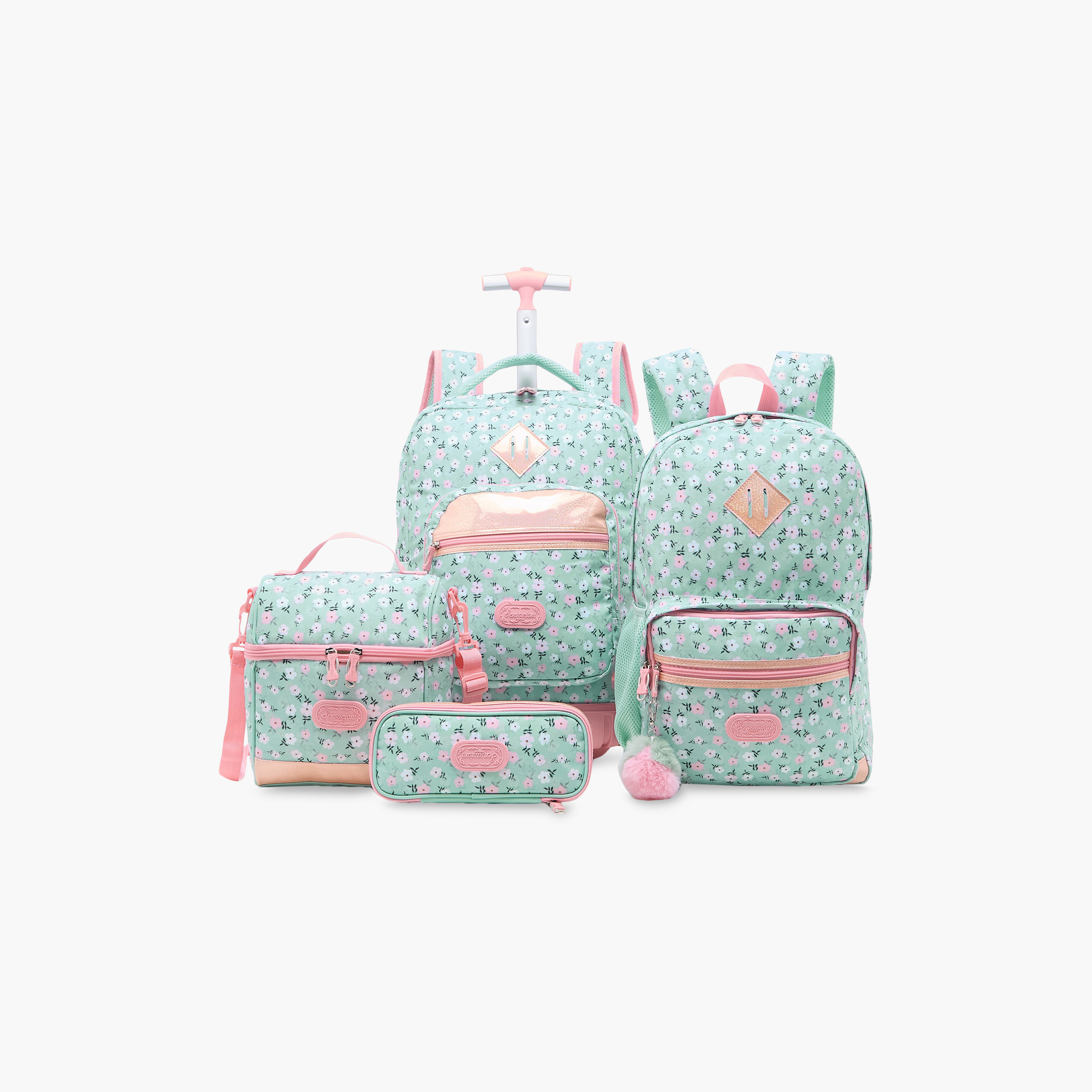 Sensazioni Floral Print Pencil Pouch with Zip Closure-school-stationery-pencilcases-image-8