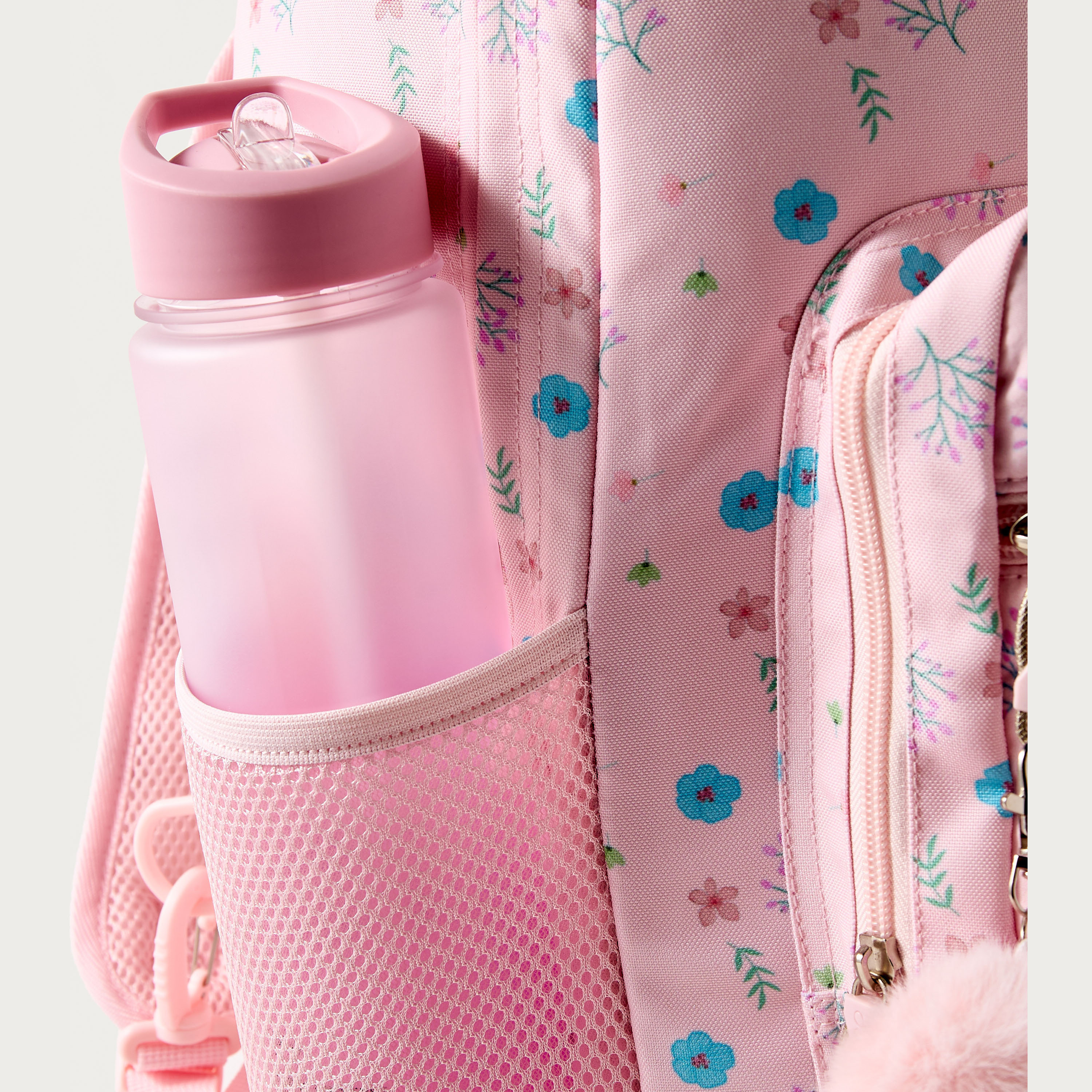 Sensazioni Floral Print 15-inch Trolley Backpack with Wheels - 32x22x47 cms-school-bagsandbackpacks-trolleybags-image-5