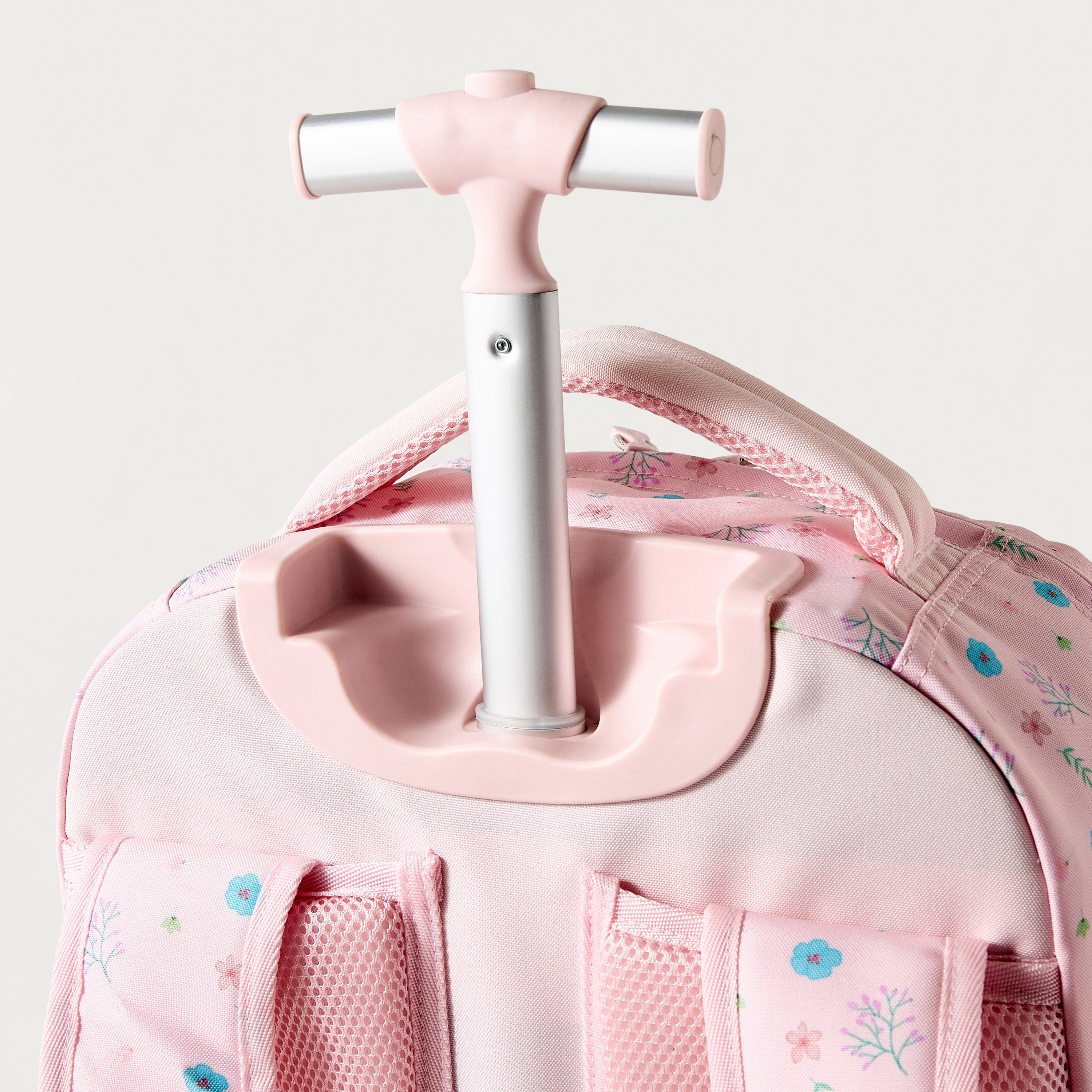 Sensazioni Floral Print 15-inch Trolley Backpack with Wheels - 32x22x47 cms-school-bagsandbackpacks-trolleybags-image-7
