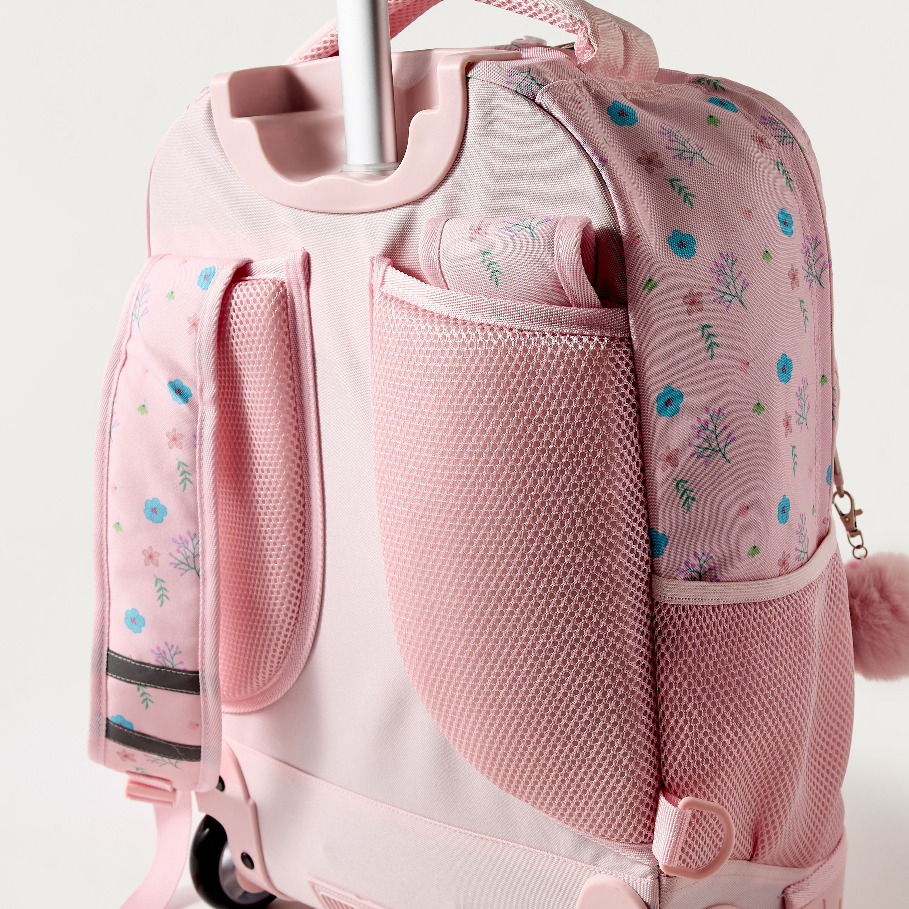 Sensazioni Floral Print 15-inch Trolley Backpack with Wheels - 32x22x47 cms-school-bagsandbackpacks-trolleybags-image-8