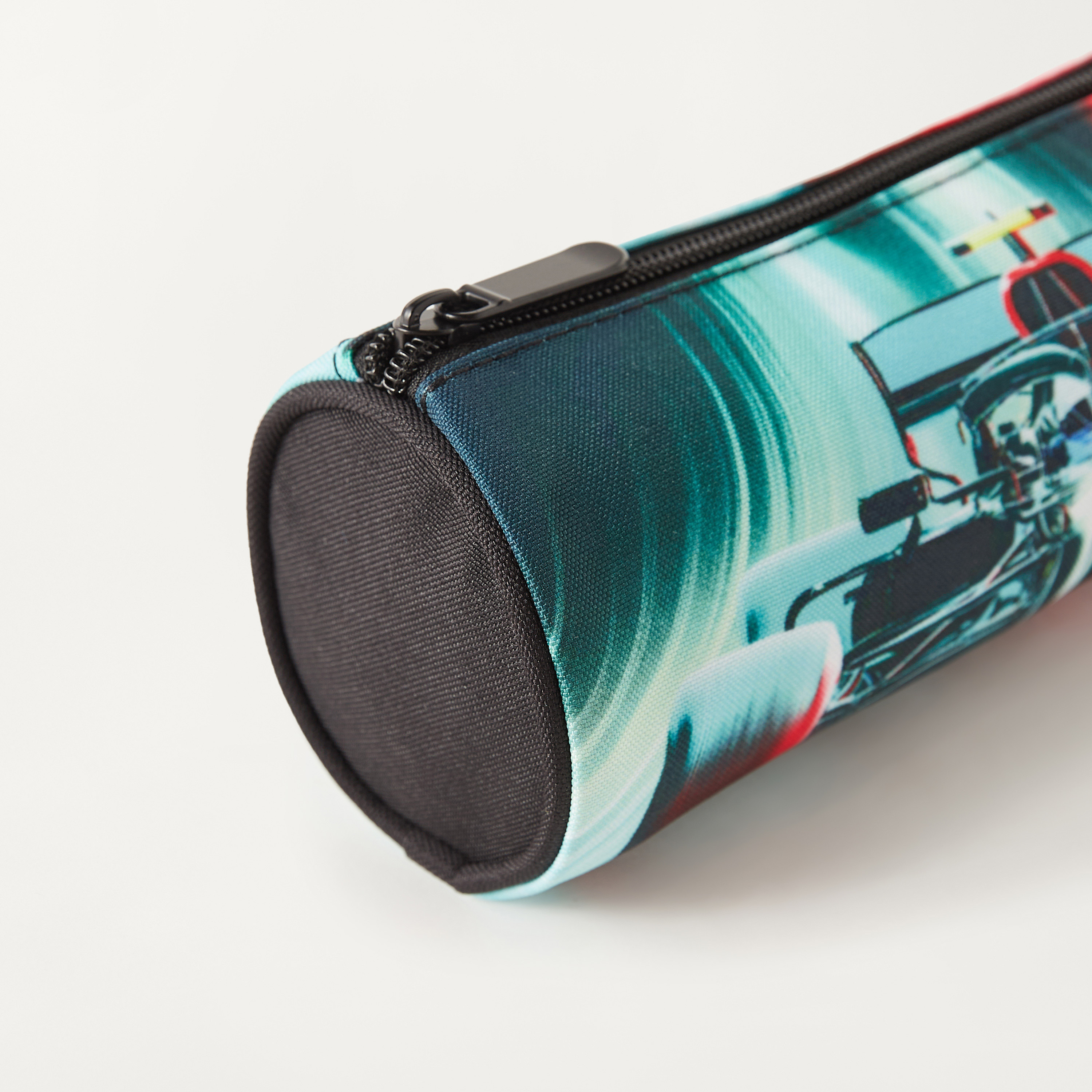 UNIQUE-1 Car Print Pencil Pouch with Zip Closure-school-stationery-pencilcases-image-3