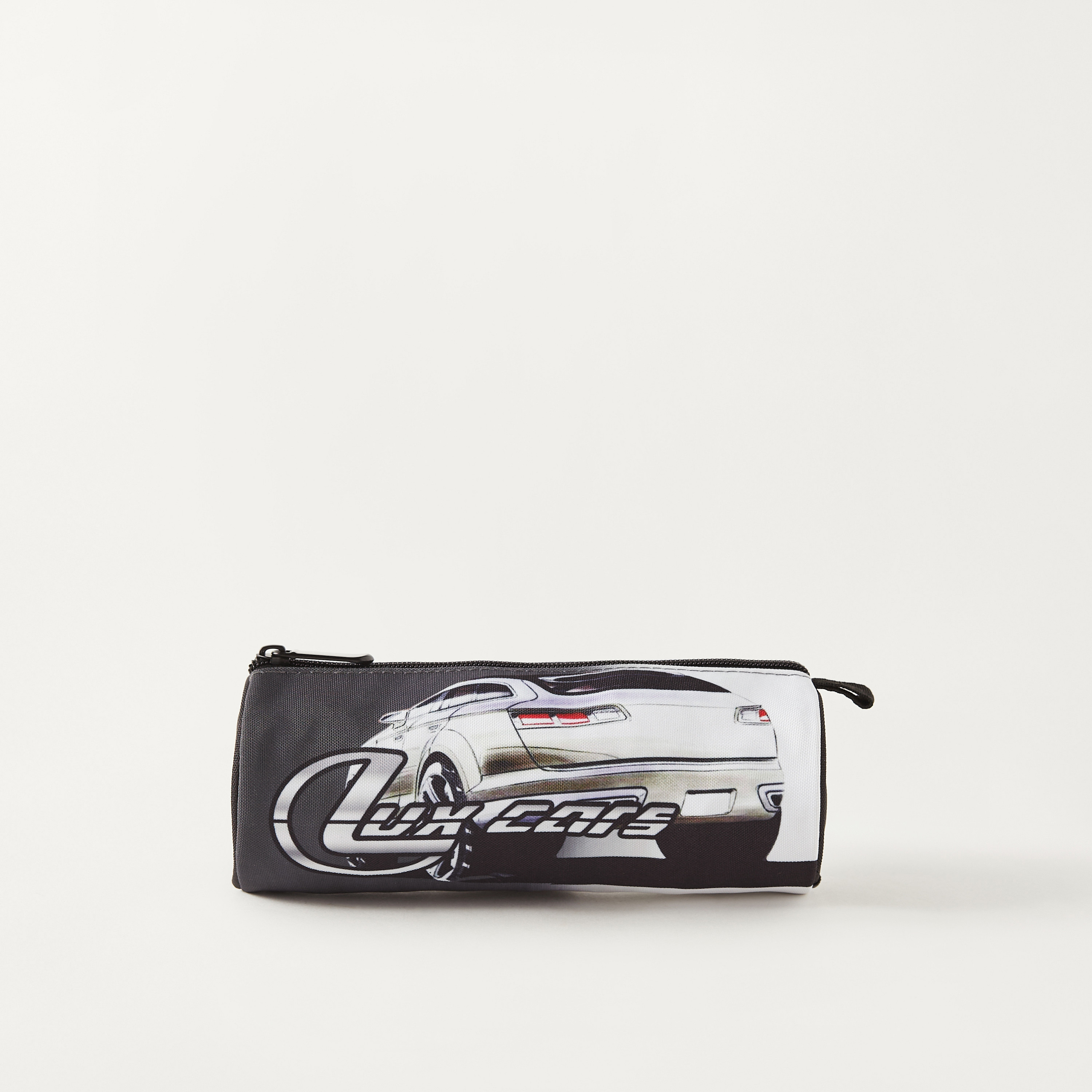UNIQUE-1 Car Print Pencil Pouch with Zip Closure-school-stationery-pencilcases-image-1