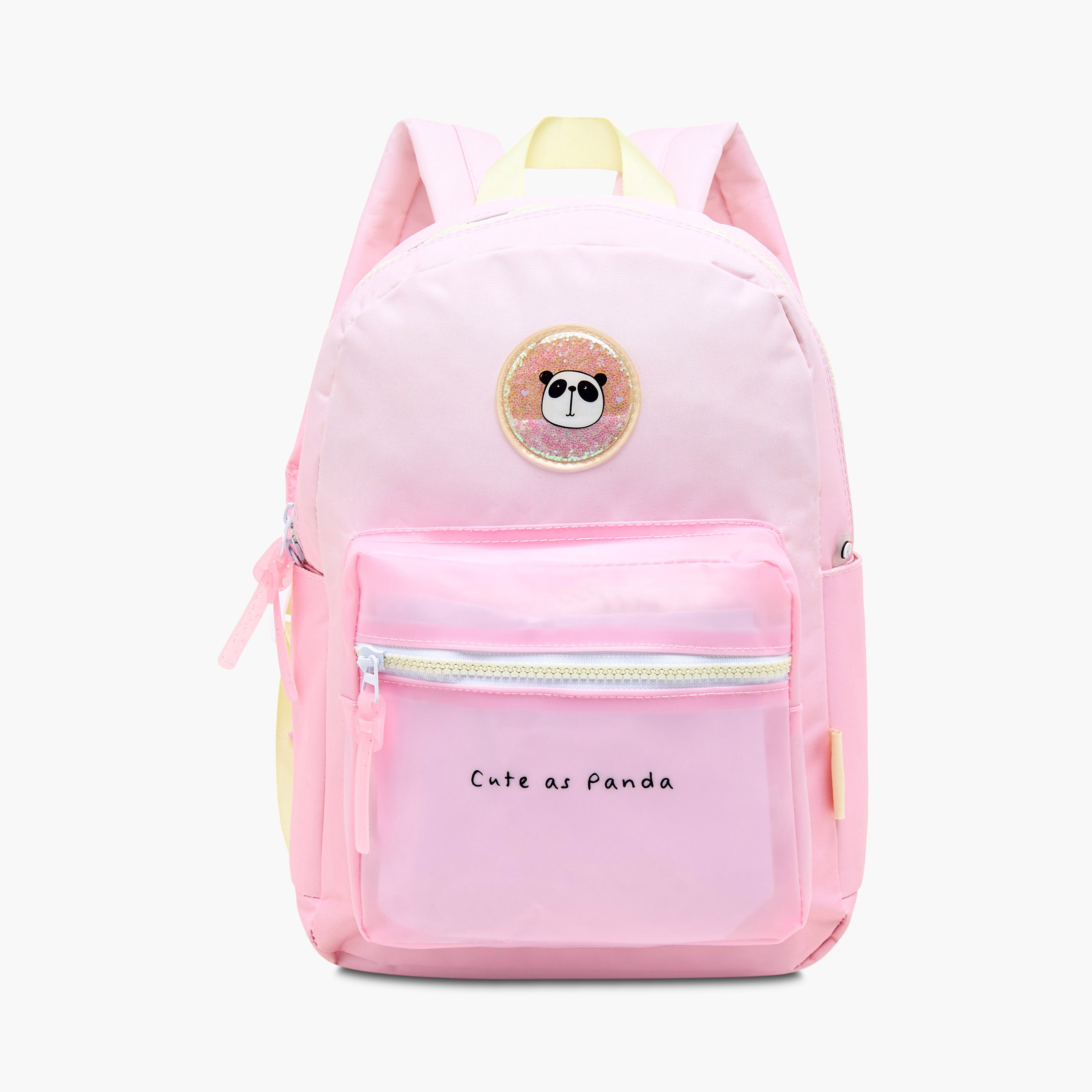 شنطة ظهر 13 بوصة بحمالات قابلة للتعديل وزخارف باندا - 33x23.5x10.5 سم-school-bagsandbackpacks-backpacks-image-1