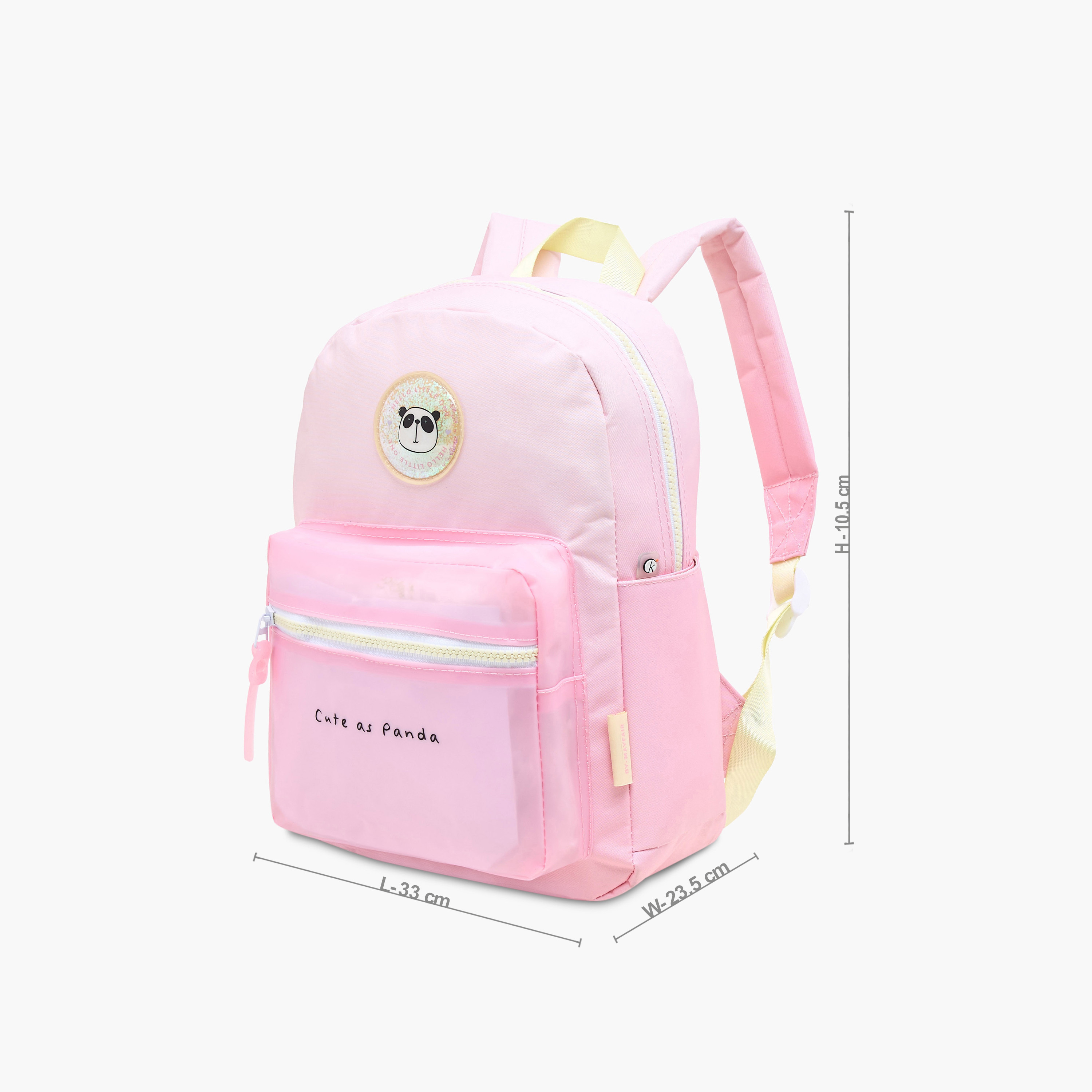 شنطة ظهر 13 بوصة بحمالات قابلة للتعديل وزخارف باندا - 33x23.5x10.5 سم-school-bagsandbackpacks-backpacks-image-2