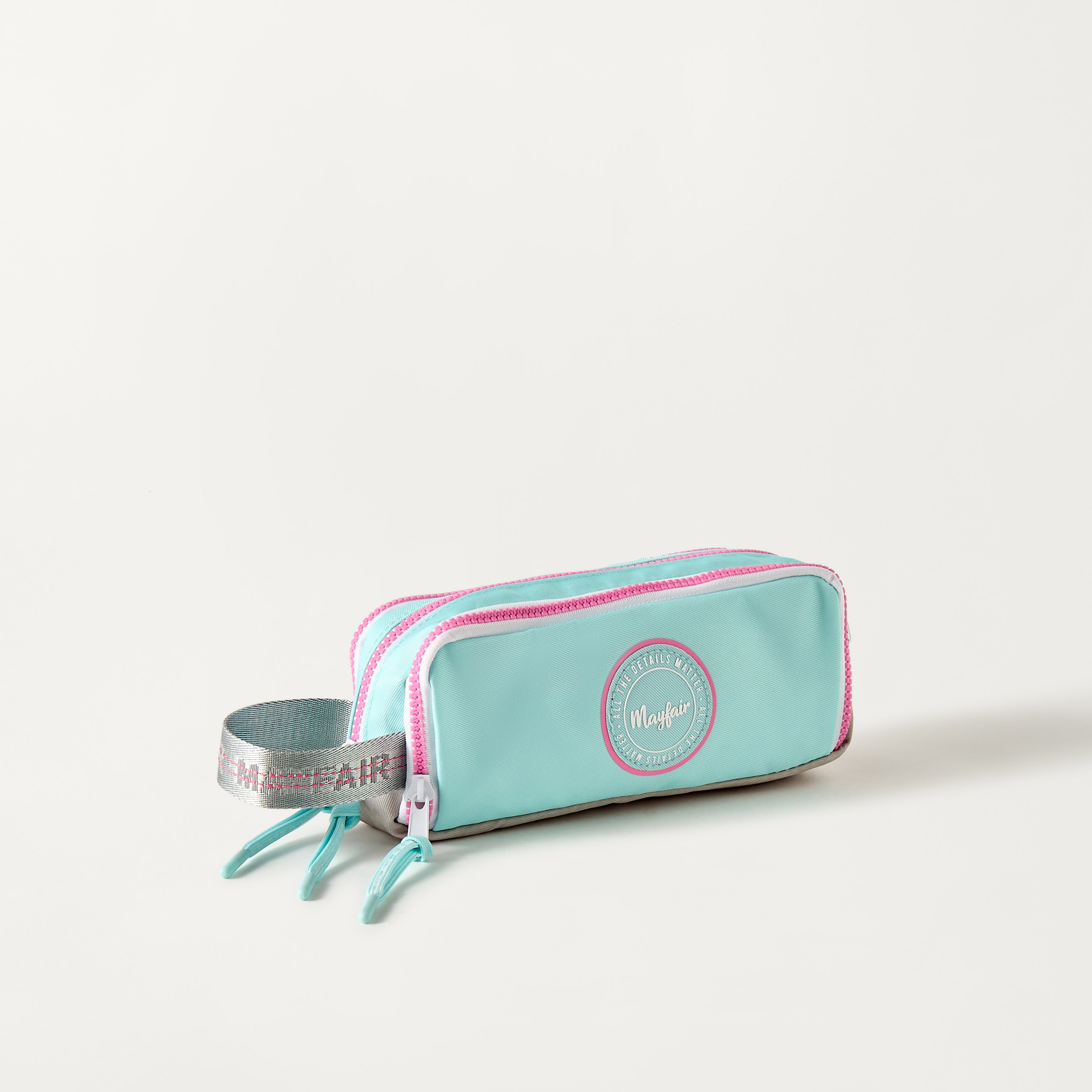 Mayfair Logo Embossed Pencil Pouch with Zip Closure-school-stationery-pencilcases-image-3
