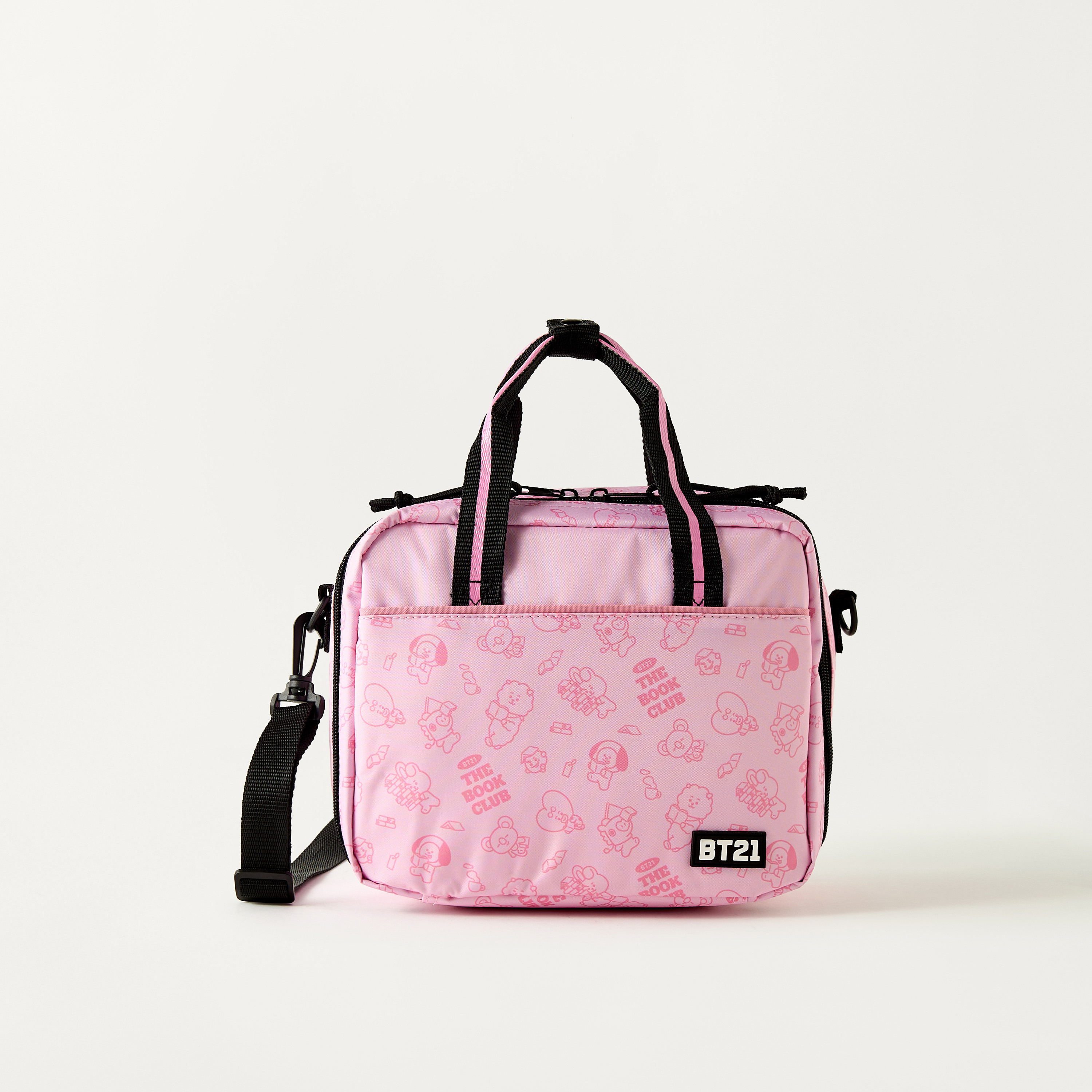 Shop BT21 Printed Lunch Bag with Adjustable Strap and Zip Closure Online Splash Saudi