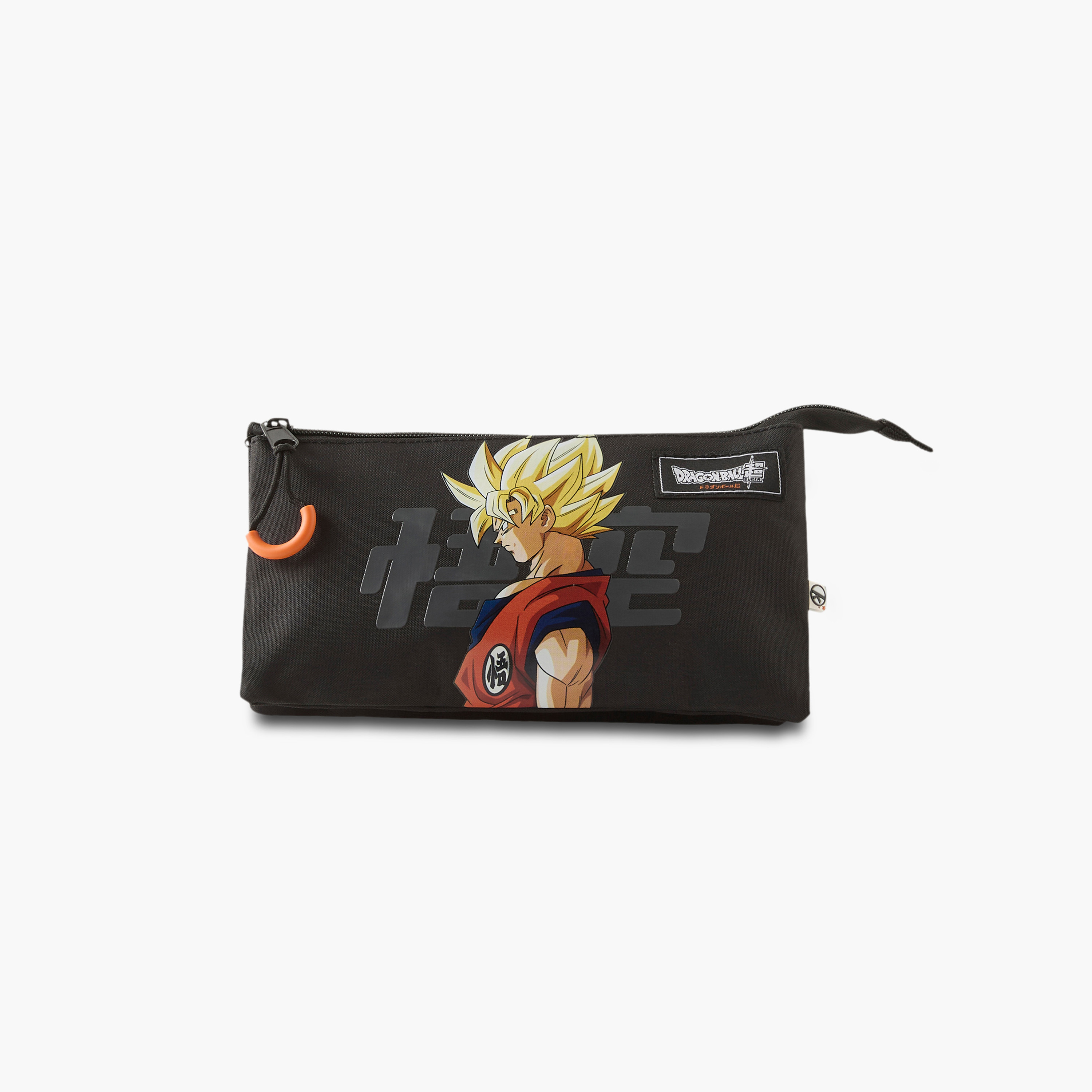 Dragon Ball Saiyan Print 3-Compartment Pencil Pouch-school-stationery-pencilcases-image-1