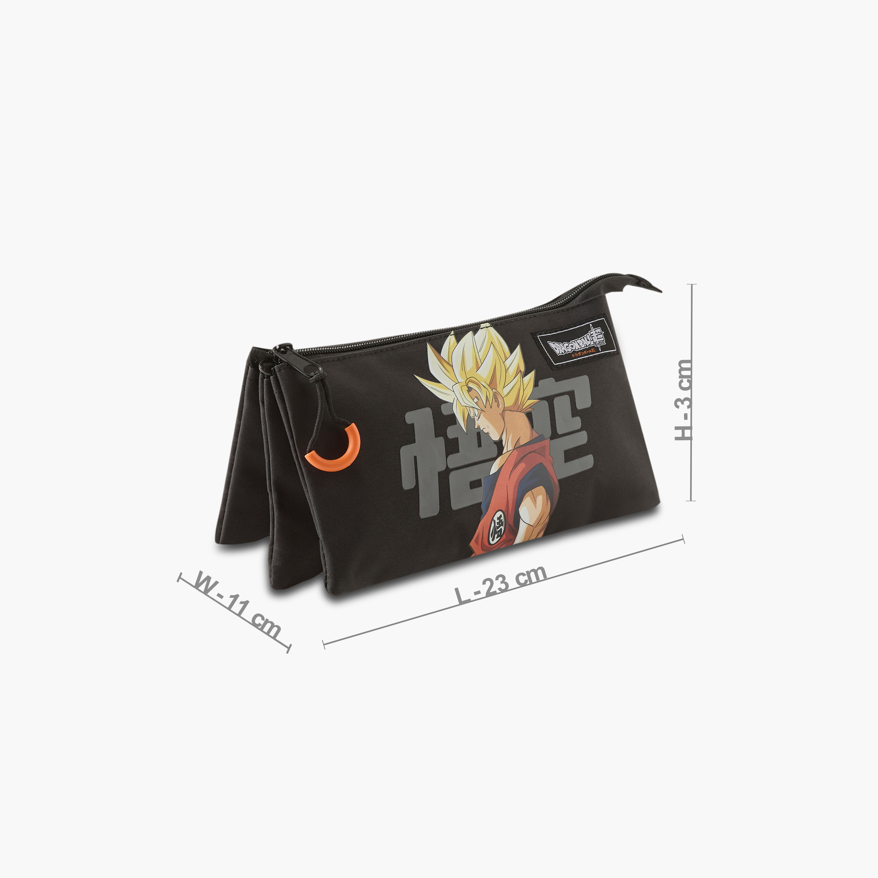 Dragon Ball Saiyan Print 3-Compartment Pencil Pouch-school-stationery-pencilcases-image-2