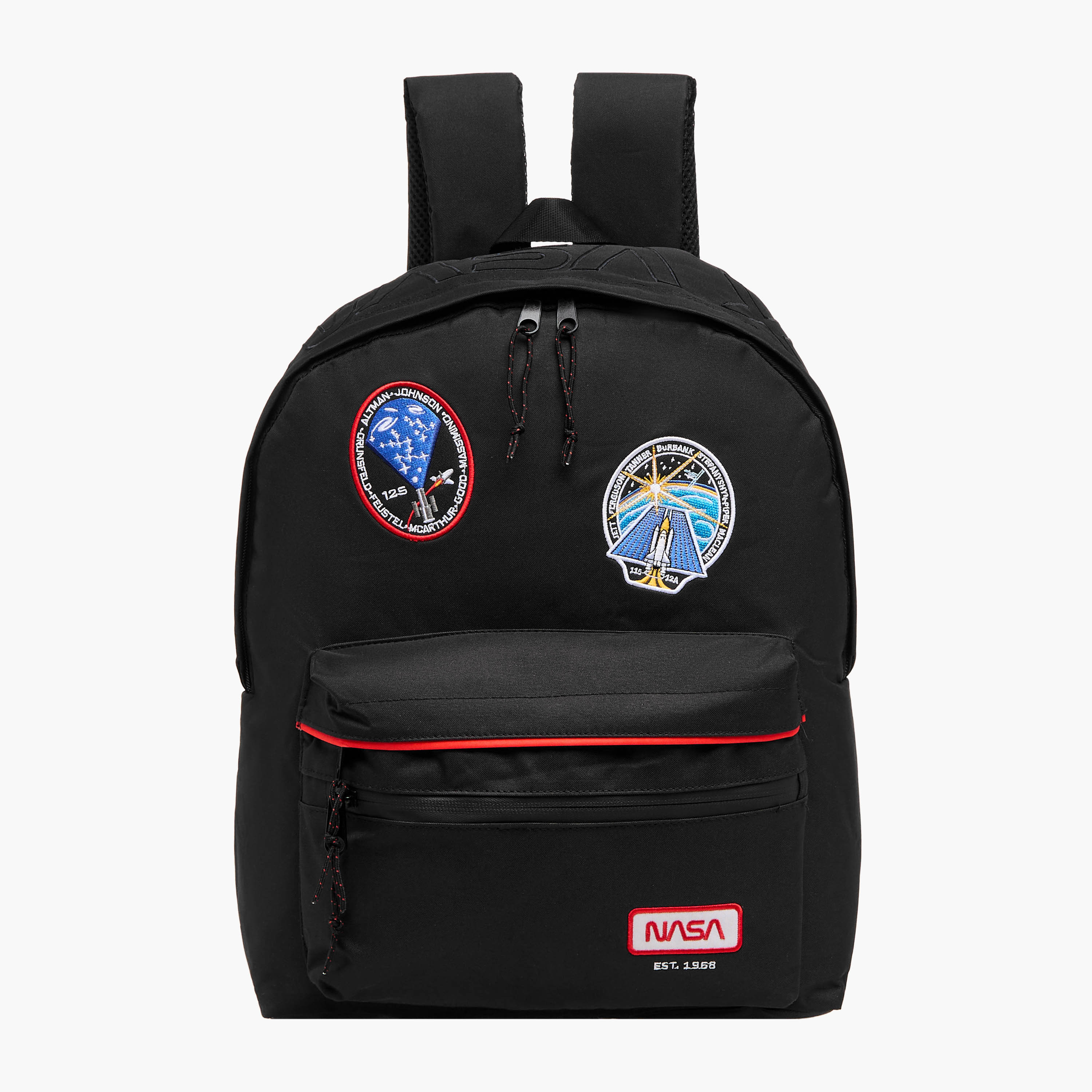 Nasa Patchwork Detail 17-Inch Backpack with Adjustable Straps - 43x32x14 cms-school-bagsandbackpacks-backpacks-image-1