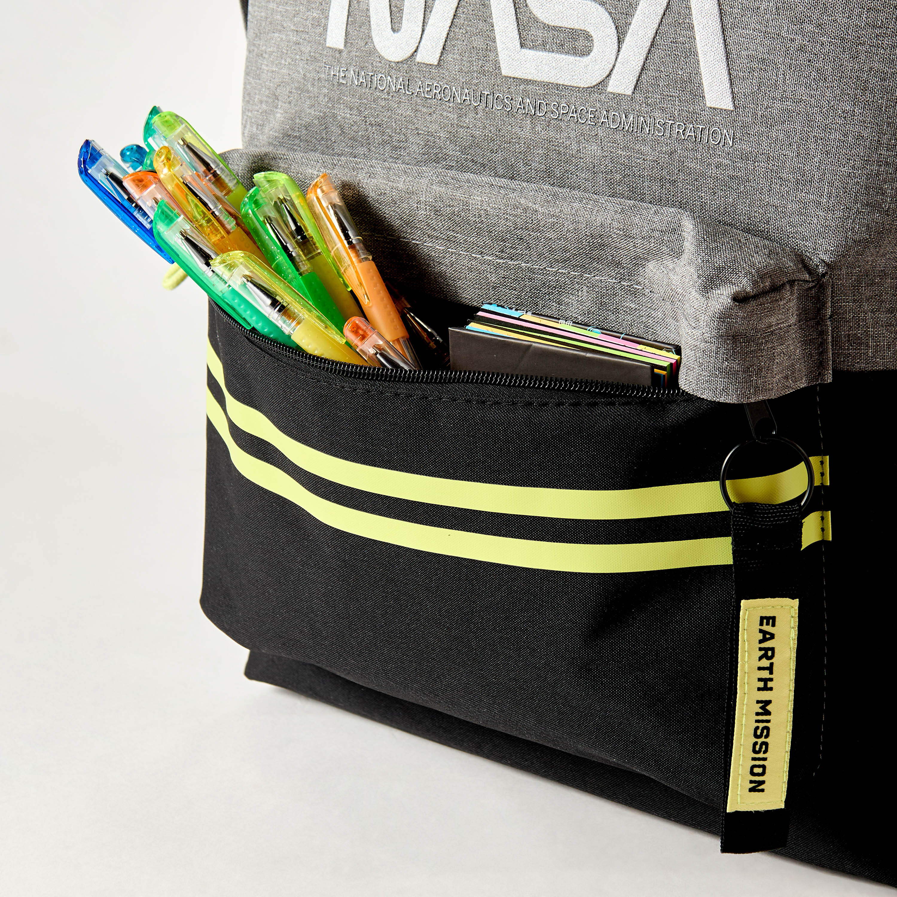 Nasa Textured 17-inch Backpack with Adjustable Shoulder Straps - 43x32x14 cms-school-bagsandbackpacks-backpacks-image-4