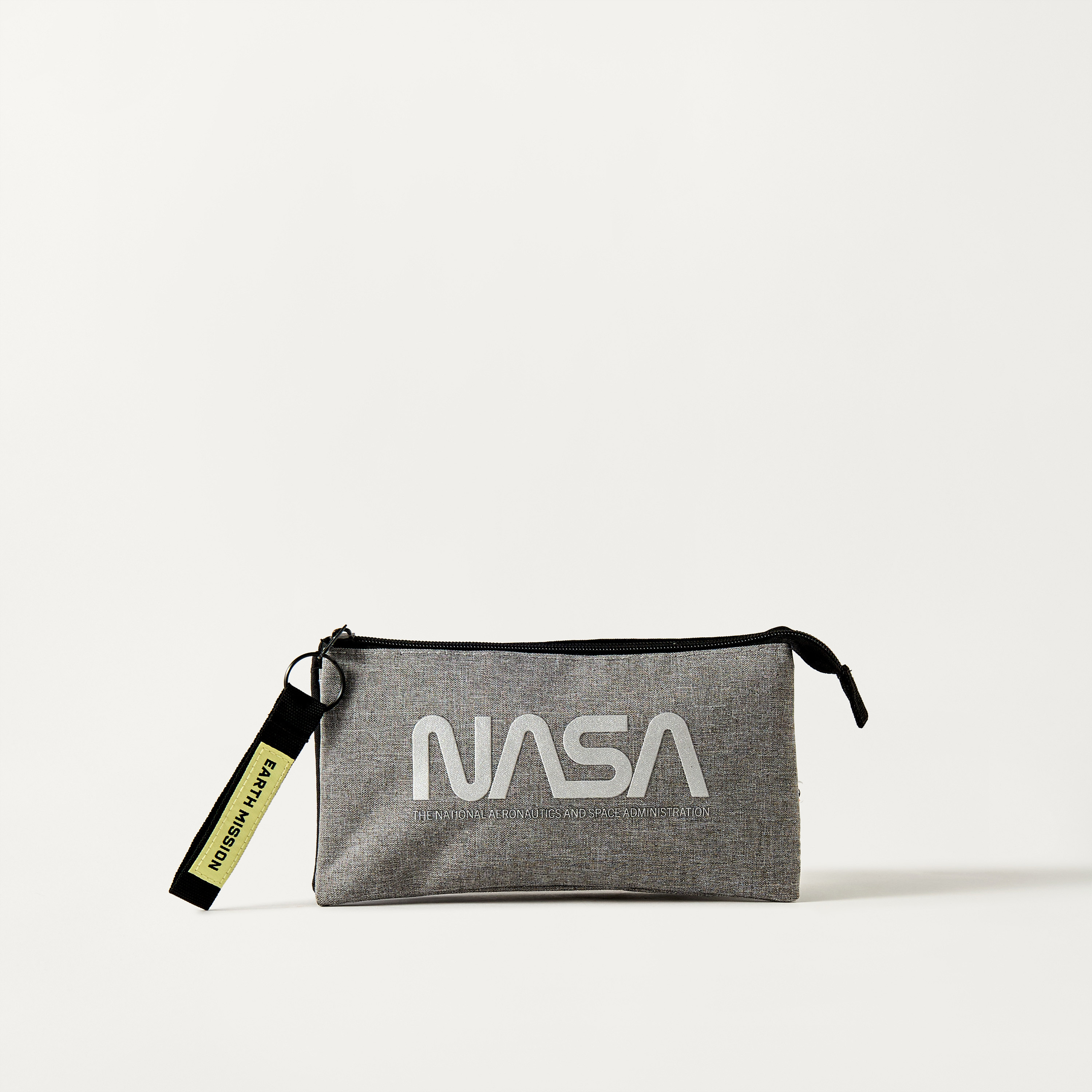 Nasa Textured Pencil Pouch with Zip Closure-school-stationery-pencilcases-image-1
