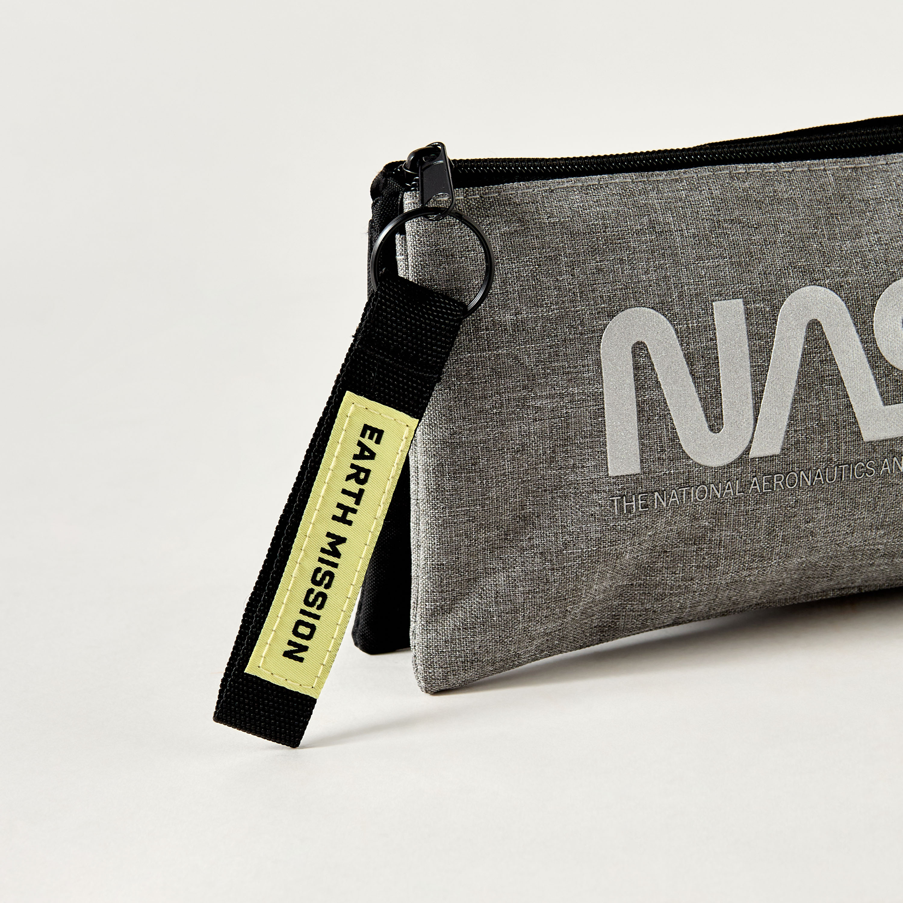 Nasa Textured Pencil Pouch with Zip Closure-school-stationery-pencilcases-image-2