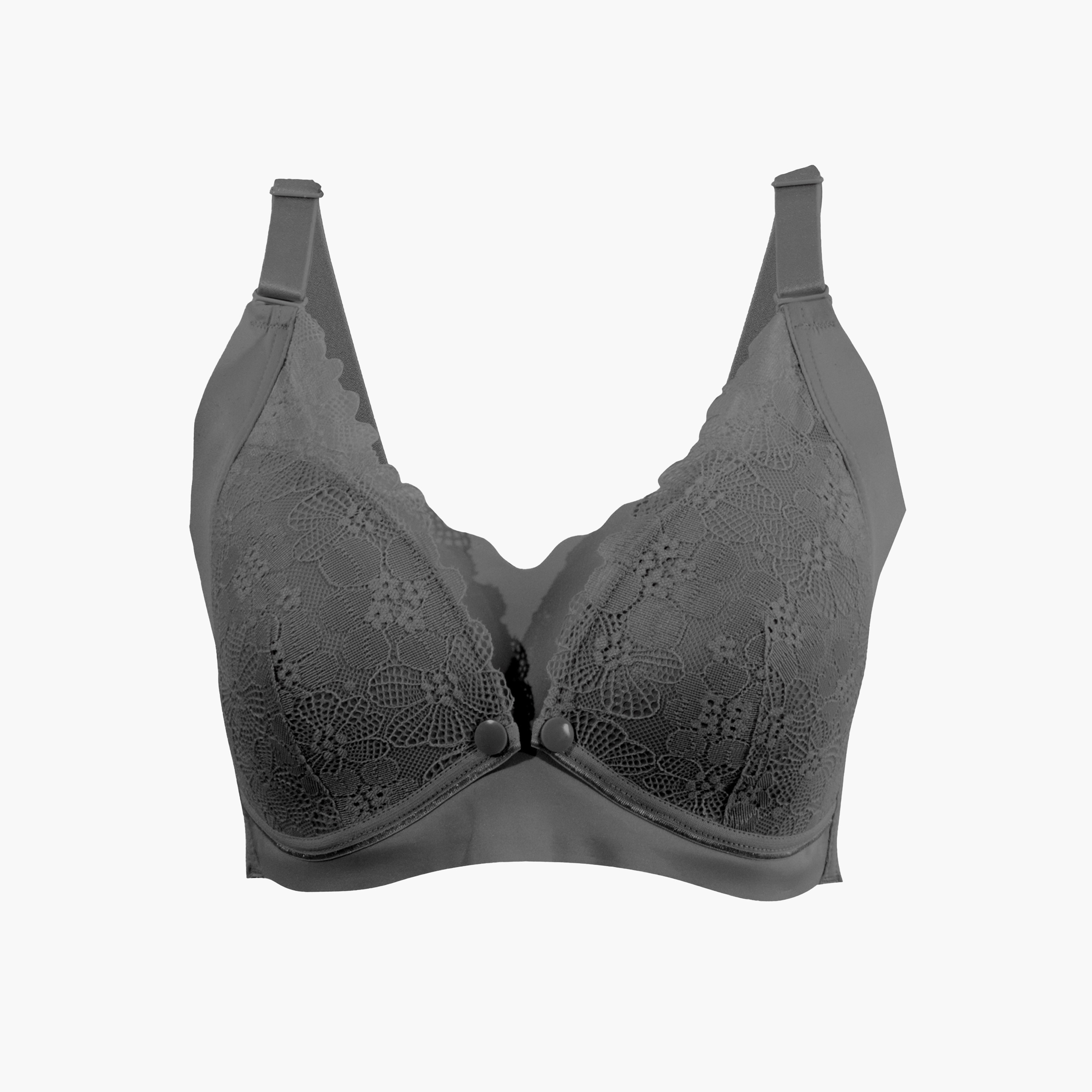 Okus Bra Maternity and Nursing Style with Lace Detail - Cotton Blend-women-clothing-maternity-lingerie-bras-image-1