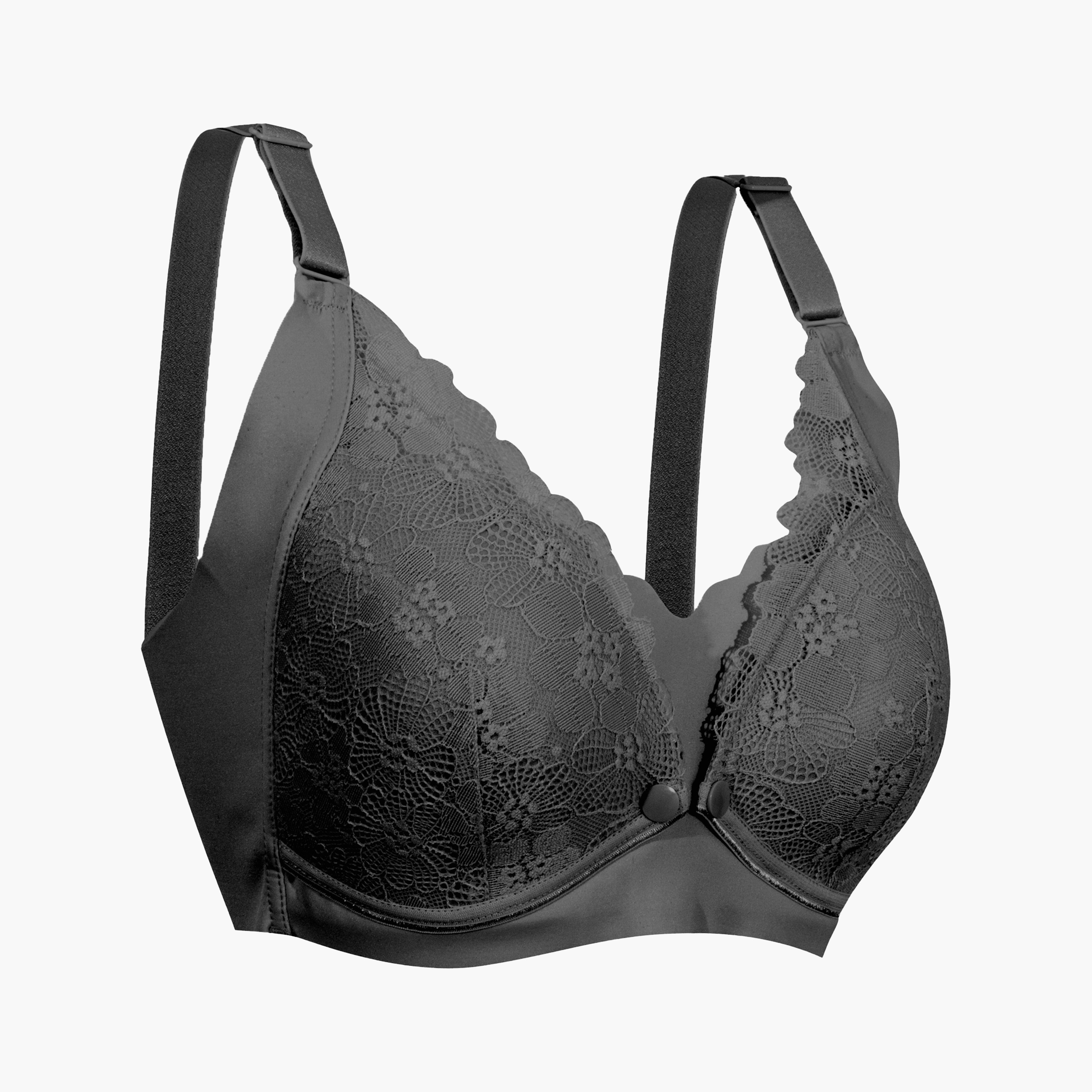 Okus Bra Maternity and Nursing Style with Lace Detail - Cotton Blend-women-clothing-maternity-lingerie-bras-image-3