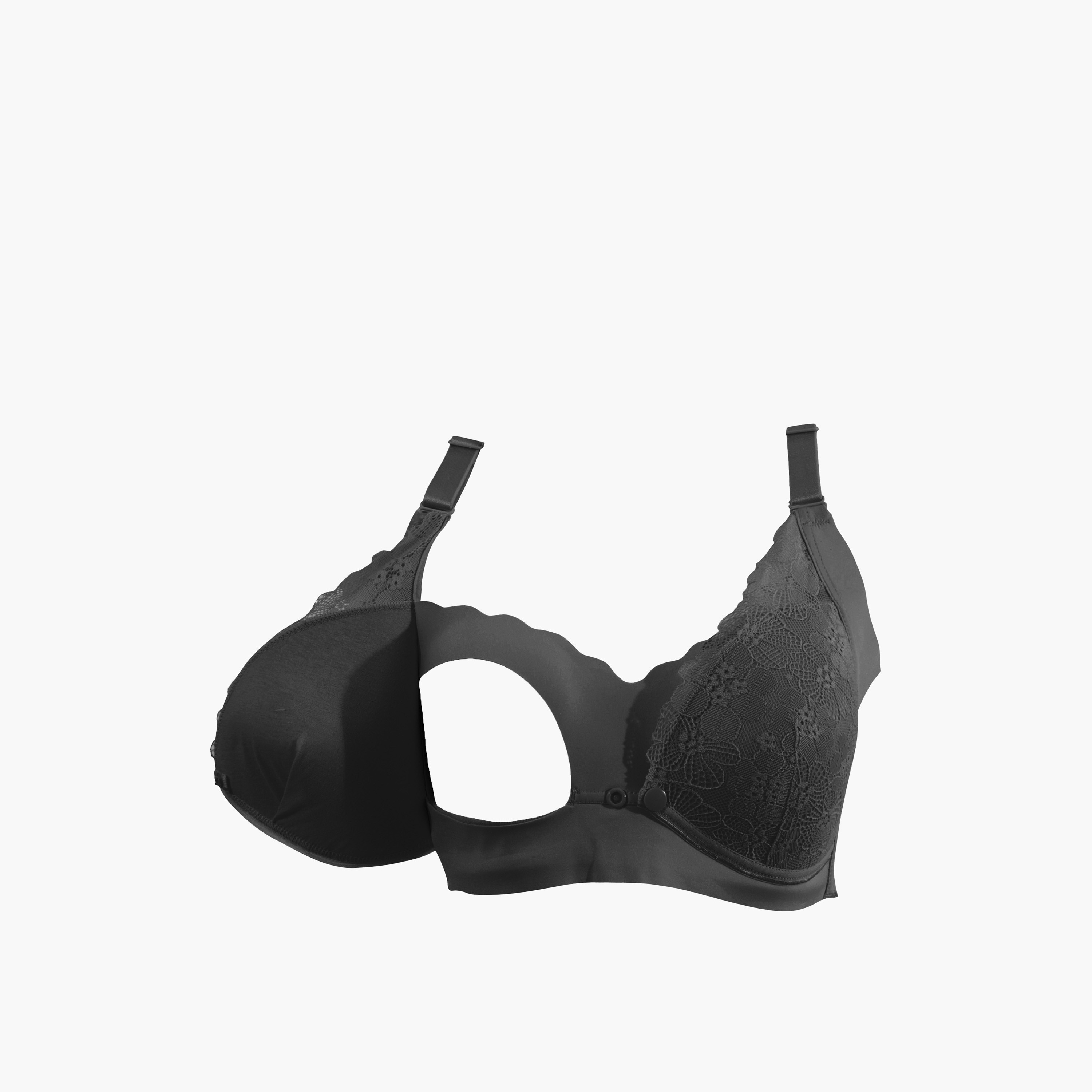 Okus Bra Maternity and Nursing Style with Lace Detail Cotton Blend-women-clothing-maternity-lingerie-bras-image-2