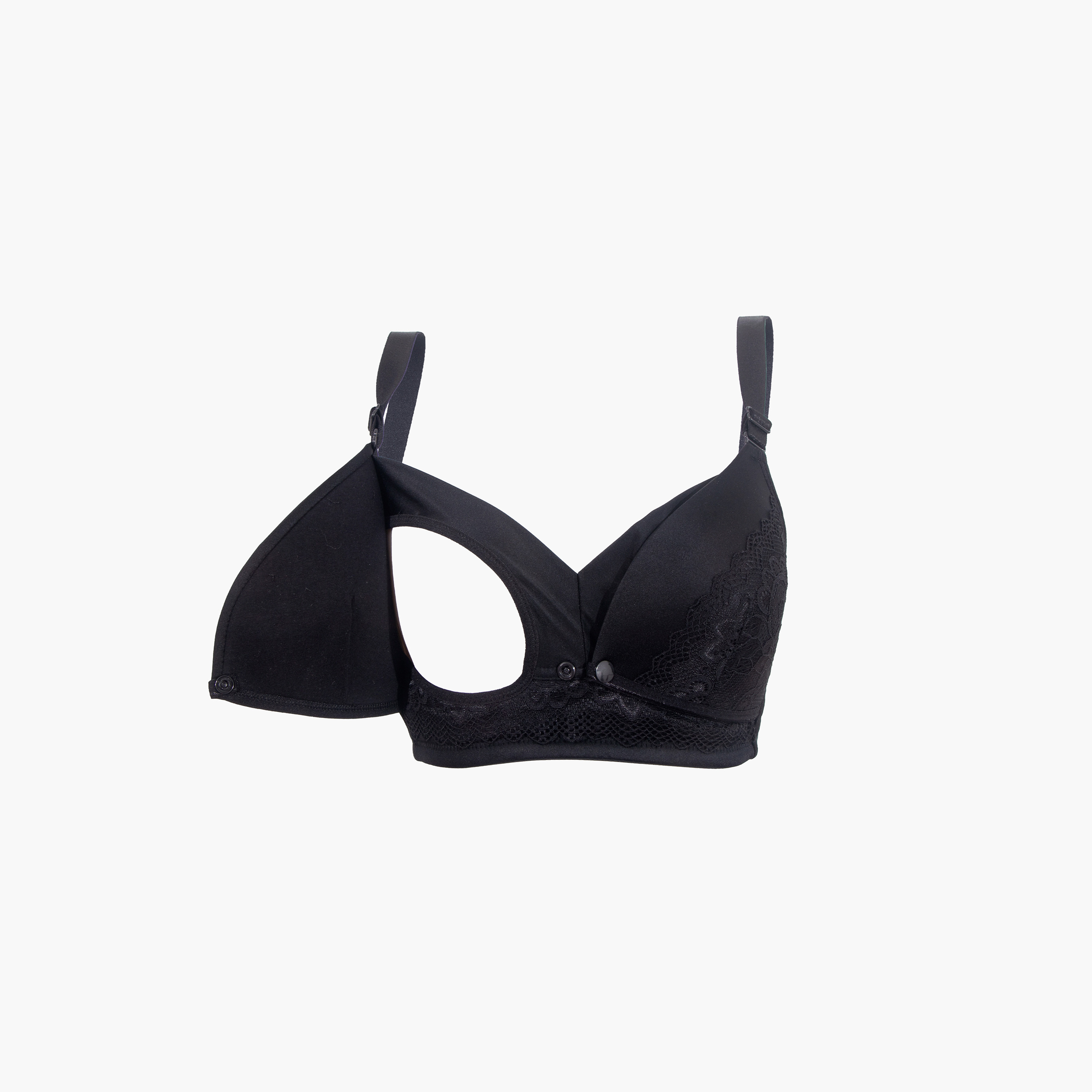 Okus Bra Maternity and Nursing Style with Lace Detail Cotton Blend-women-clothing-maternity-lingerie-bras-image-2