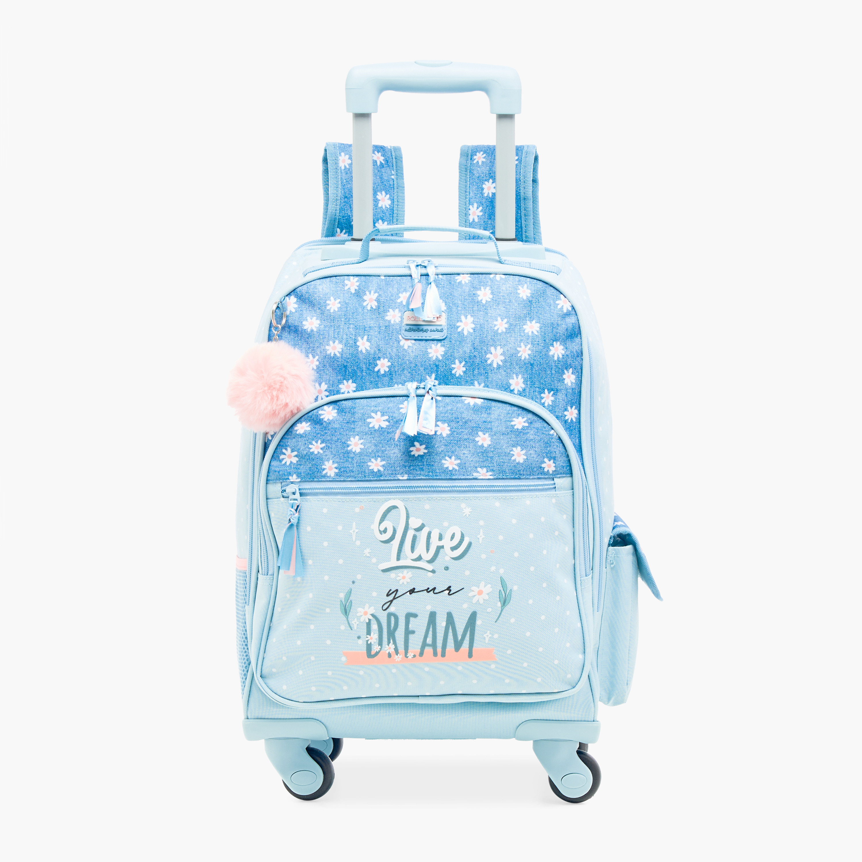 Roll Road Floral Print Backpack-school-bagsandbackpacks-trolleybags-image-1
