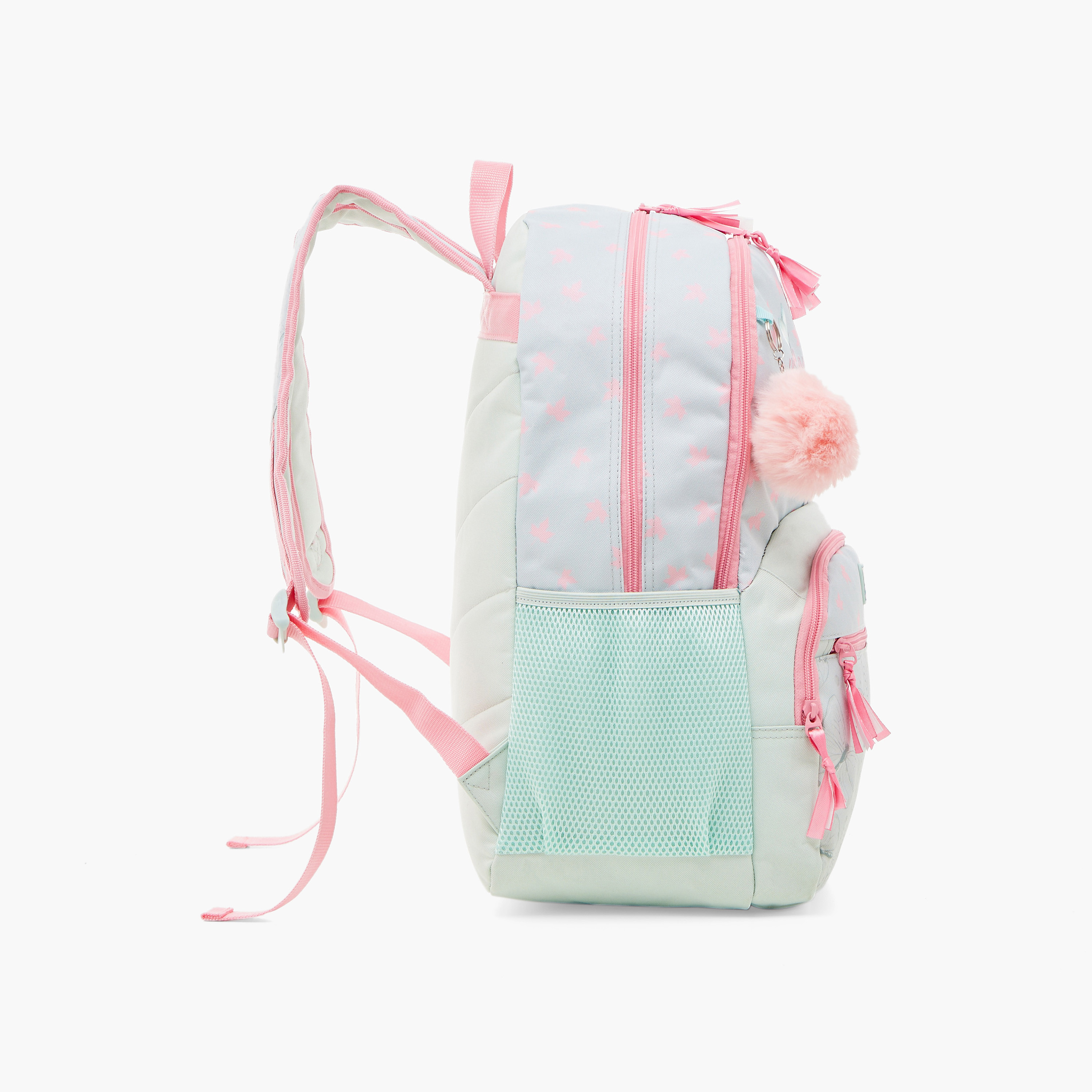 شنطة ظهر 18 بوصة بحمّالات كتف قابلة للتعديل وطبعات فراشة من ورل رود - 33x46x17 سم-school-bagsandbackpacks-backpacks-image-5