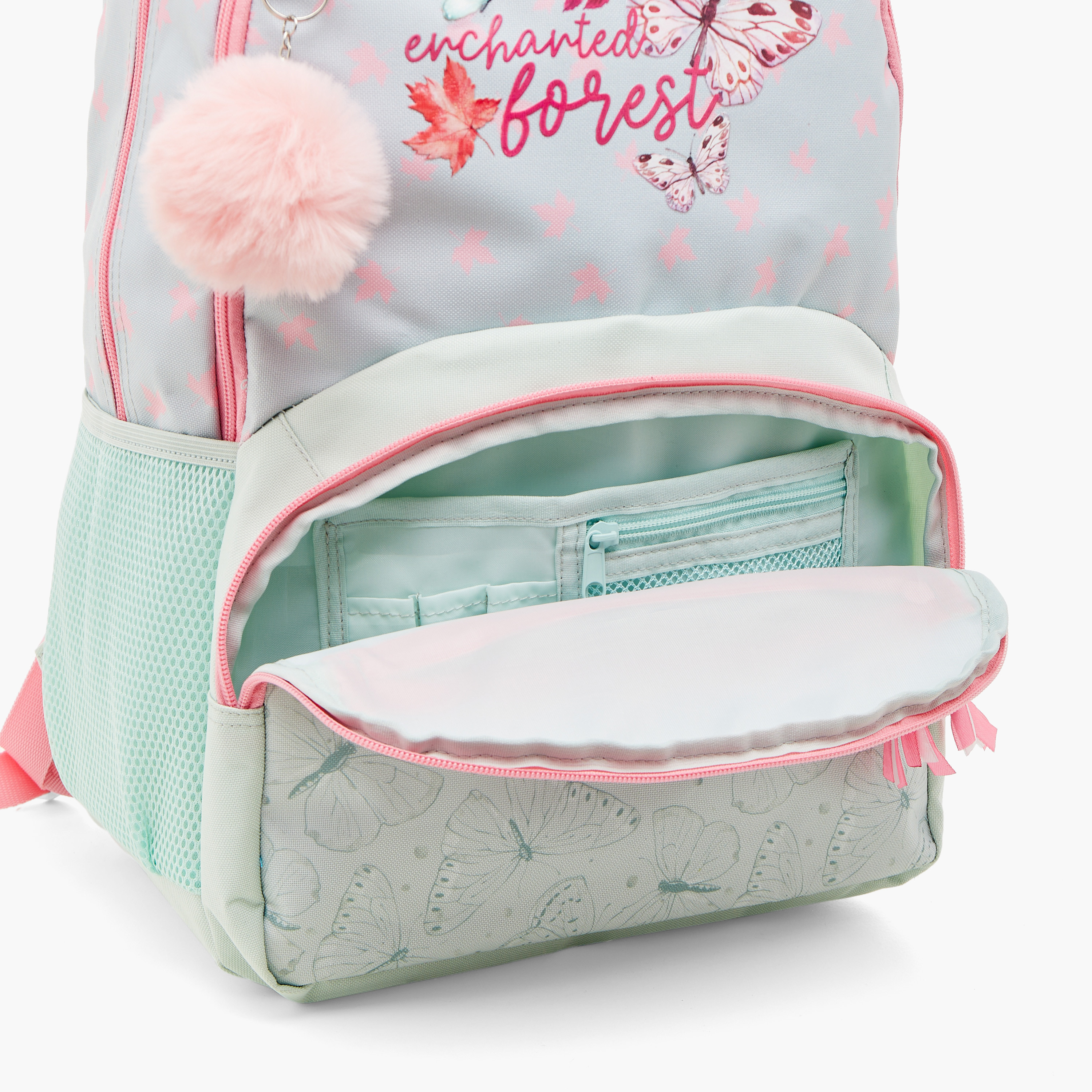 شنطة ظهر 18 بوصة بحمّالات كتف قابلة للتعديل وطبعات فراشة من ورل رود - 33x46x17 سم-school-bagsandbackpacks-backpacks-image-7