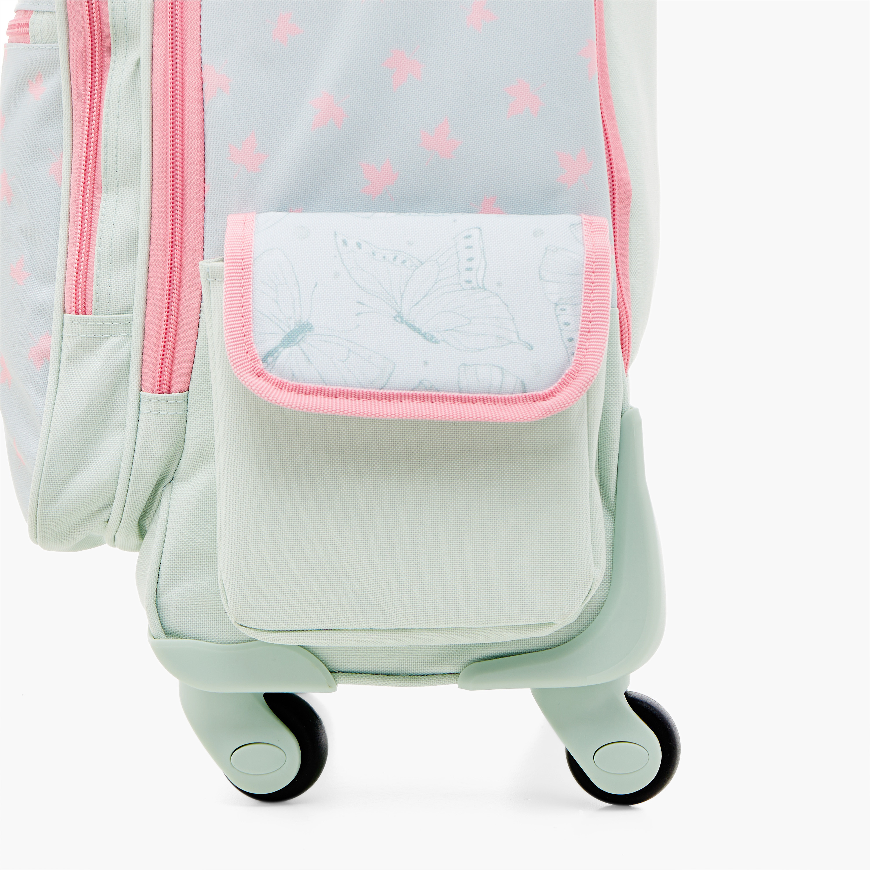 Roll Road Printed 17-inch Trolley Backpack with Retractable Handle and Zip Closure - 33x44x21 cms-school-bagsandbackpacks-trolleybags-image-8