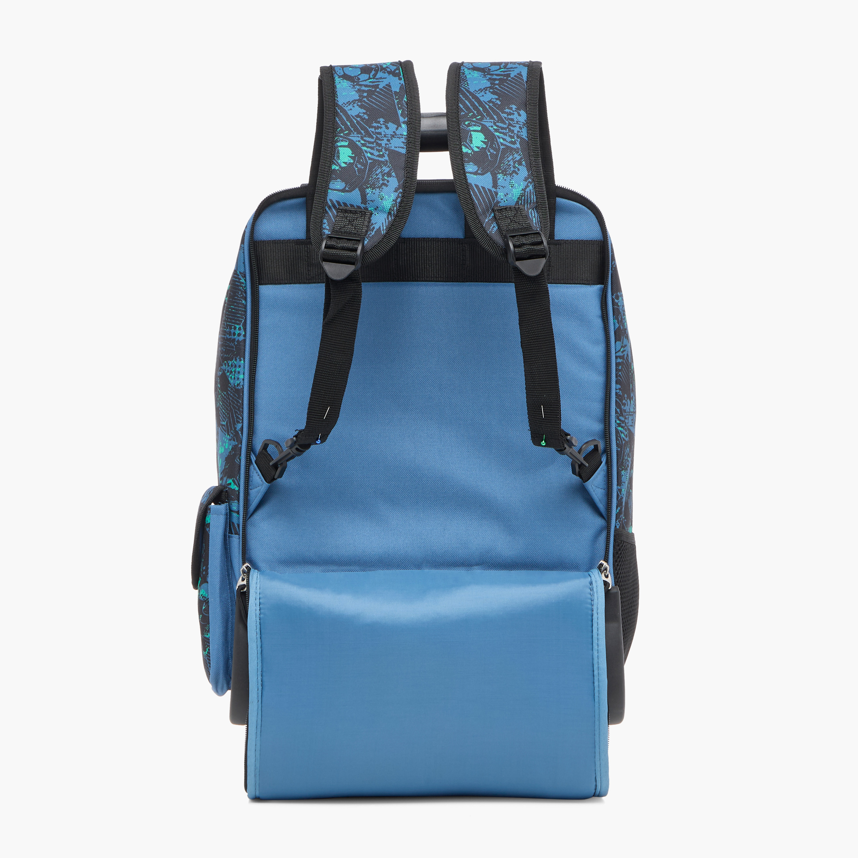 Roll Road All-Over Football Print Softcase Trolley Bag with Retractable Handle-school-bagsandbackpacks-trolleybags-image-3
