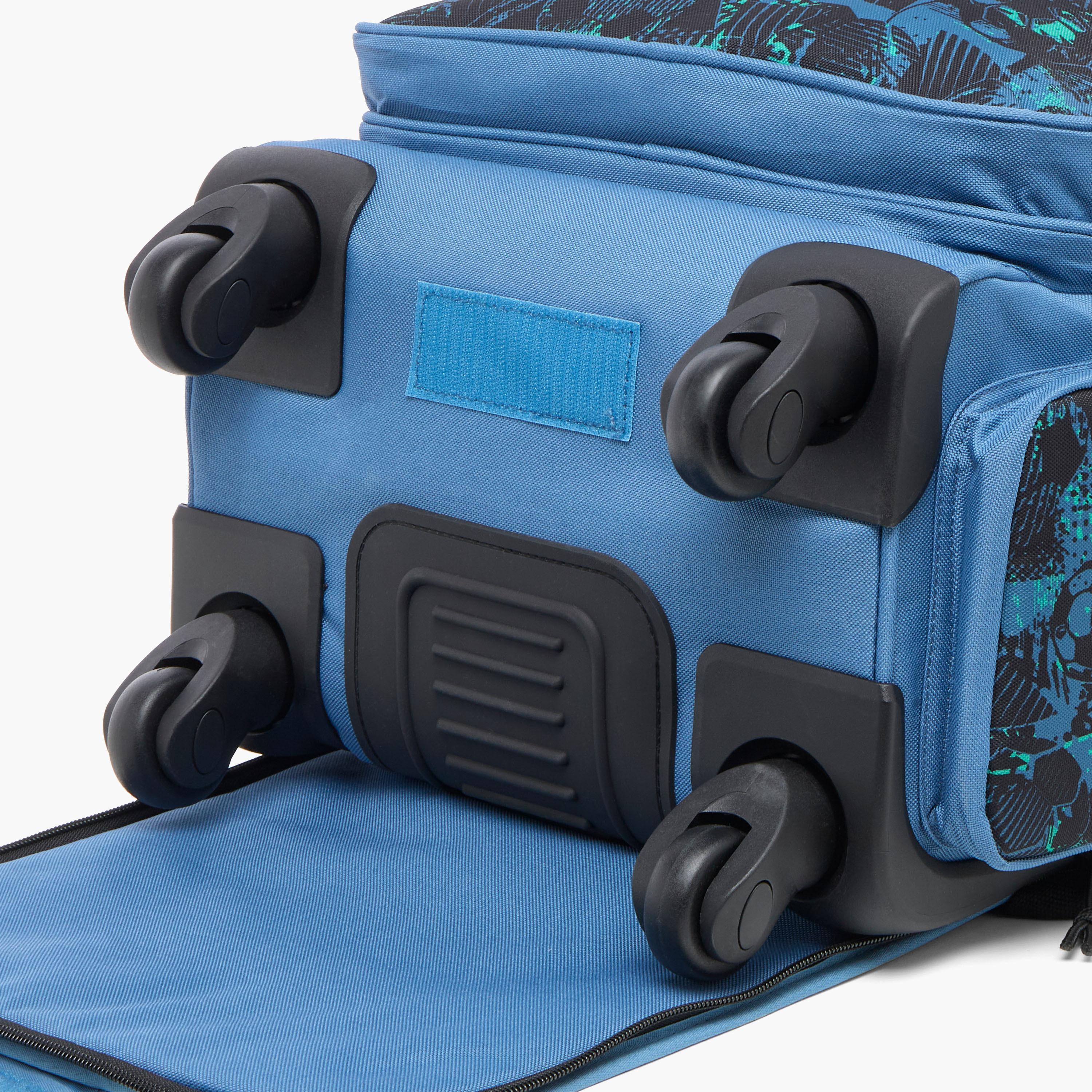 Roll Road All-Over Football Print Softcase Trolley Bag with Retractable Handle-school-bagsandbackpacks-trolleybags-image-8
