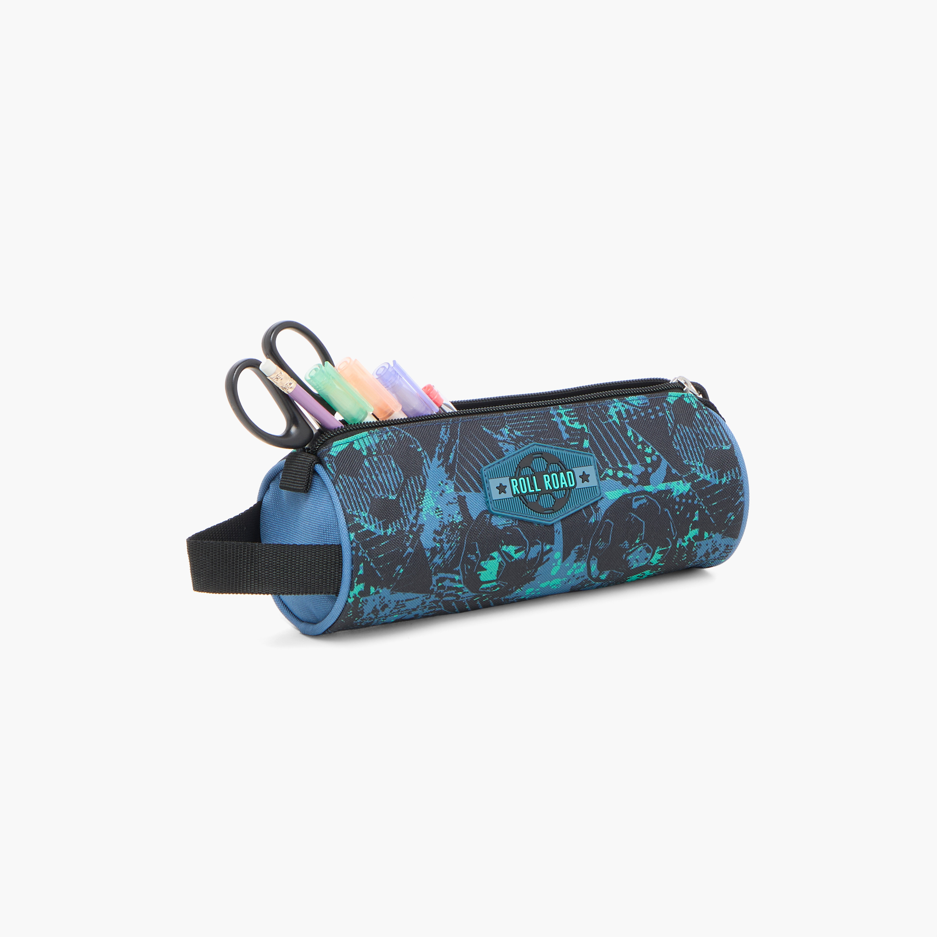 Roll Road All-Over Soccer Print Pencil Pouch with Zip Closure-school-stationery-pencilcases-image-7