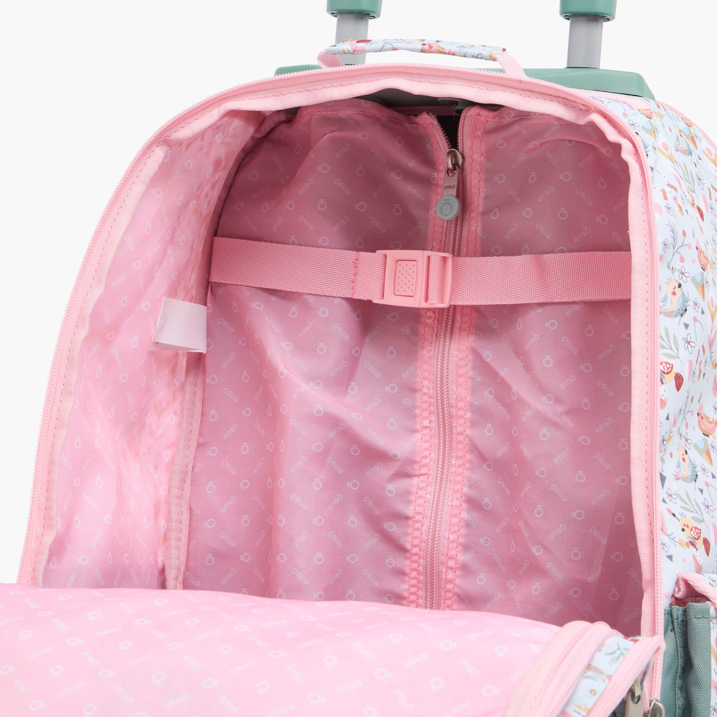 Enso 17-inch Floral Print Trolley Backpack with Retractable Handle - 33x44x21 cms-cpkids-backtoschool-schoolbagsandbackpacks-trolleybags-image-11