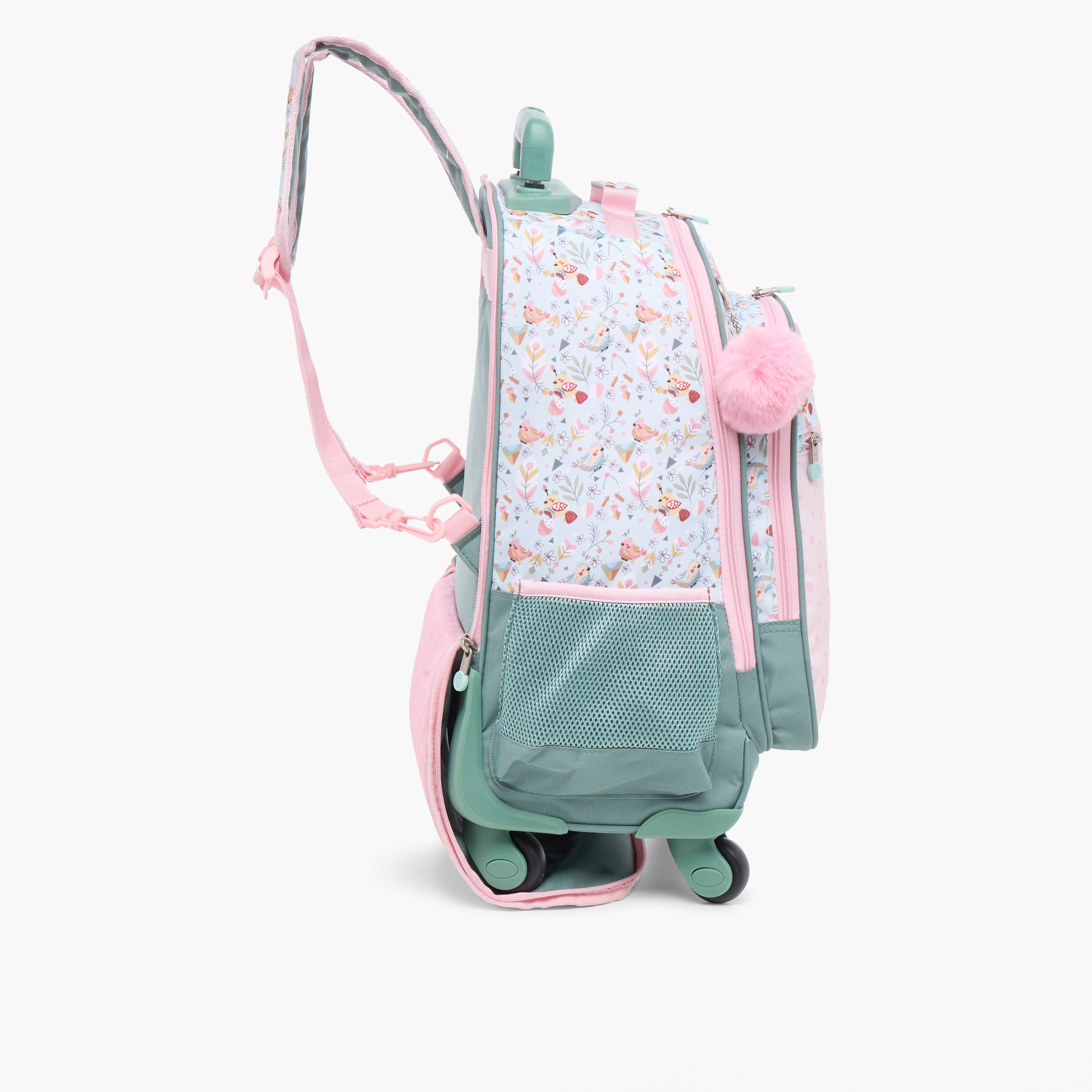 Enso 17-inch Floral Print Trolley Backpack with Retractable Handle - 33x44x21 cms-cpkids-backtoschool-schoolbagsandbackpacks-trolleybags-image-13