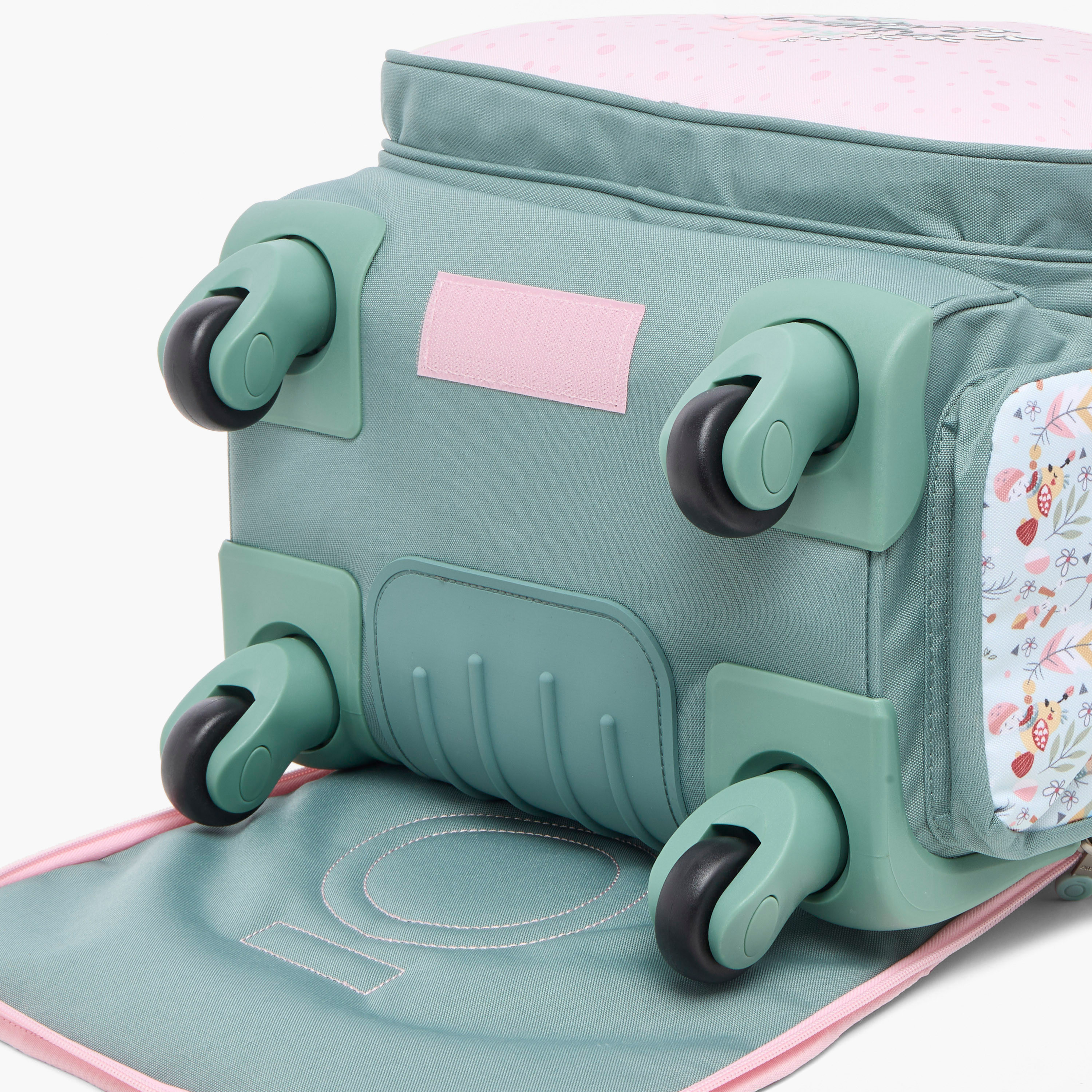 Enso 17-inch Floral Print Trolley Backpack with Retractable Handle - 33x44x21 cms-cpkids-backtoschool-schoolbagsandbackpacks-trolleybags-image-7