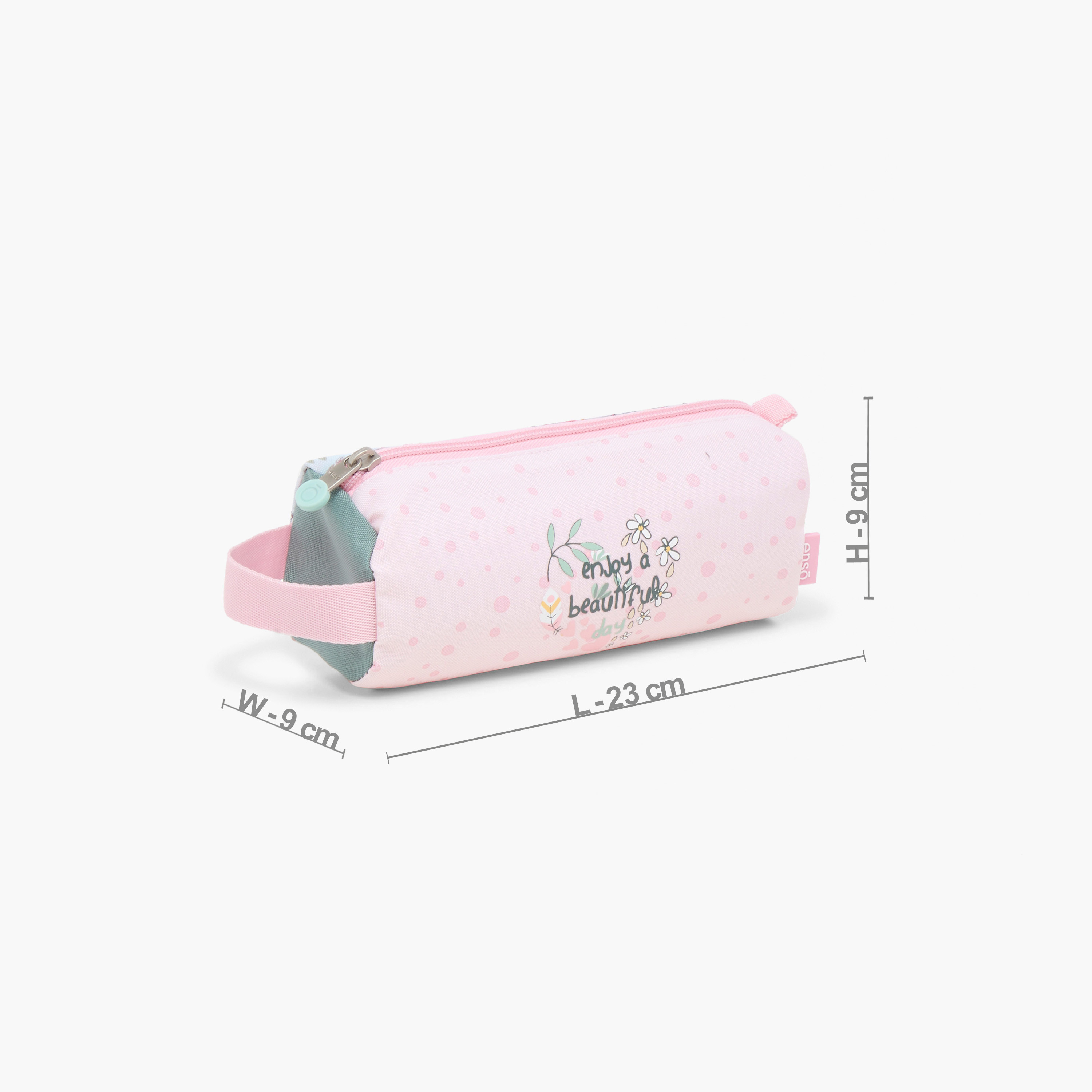 Enso Printed Pencil Pouch with Zip Closure-school-stationery-pencilcases-image-2