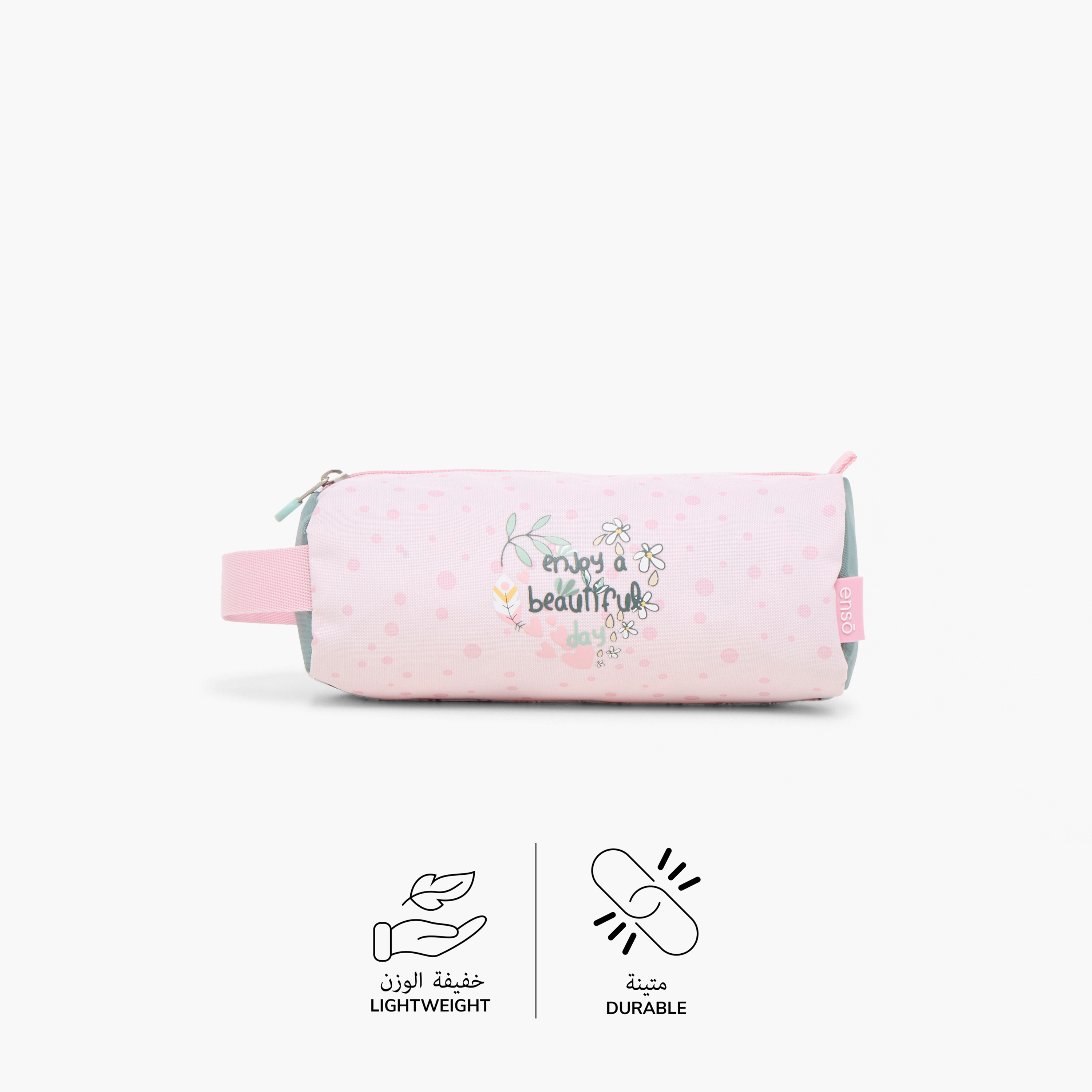 Enso Printed Pencil Pouch with Zip Closure-school-stationery-pencilcases-image-4