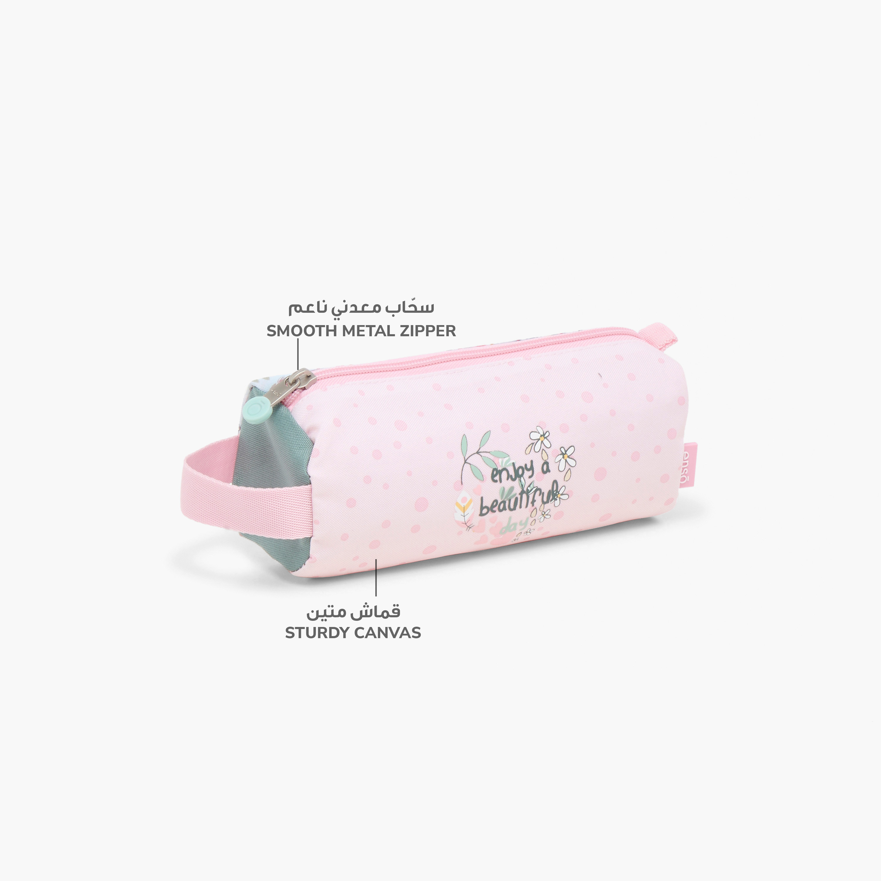 Enso Printed Pencil Pouch with Zip Closure-school-stationery-pencilcases-image-6