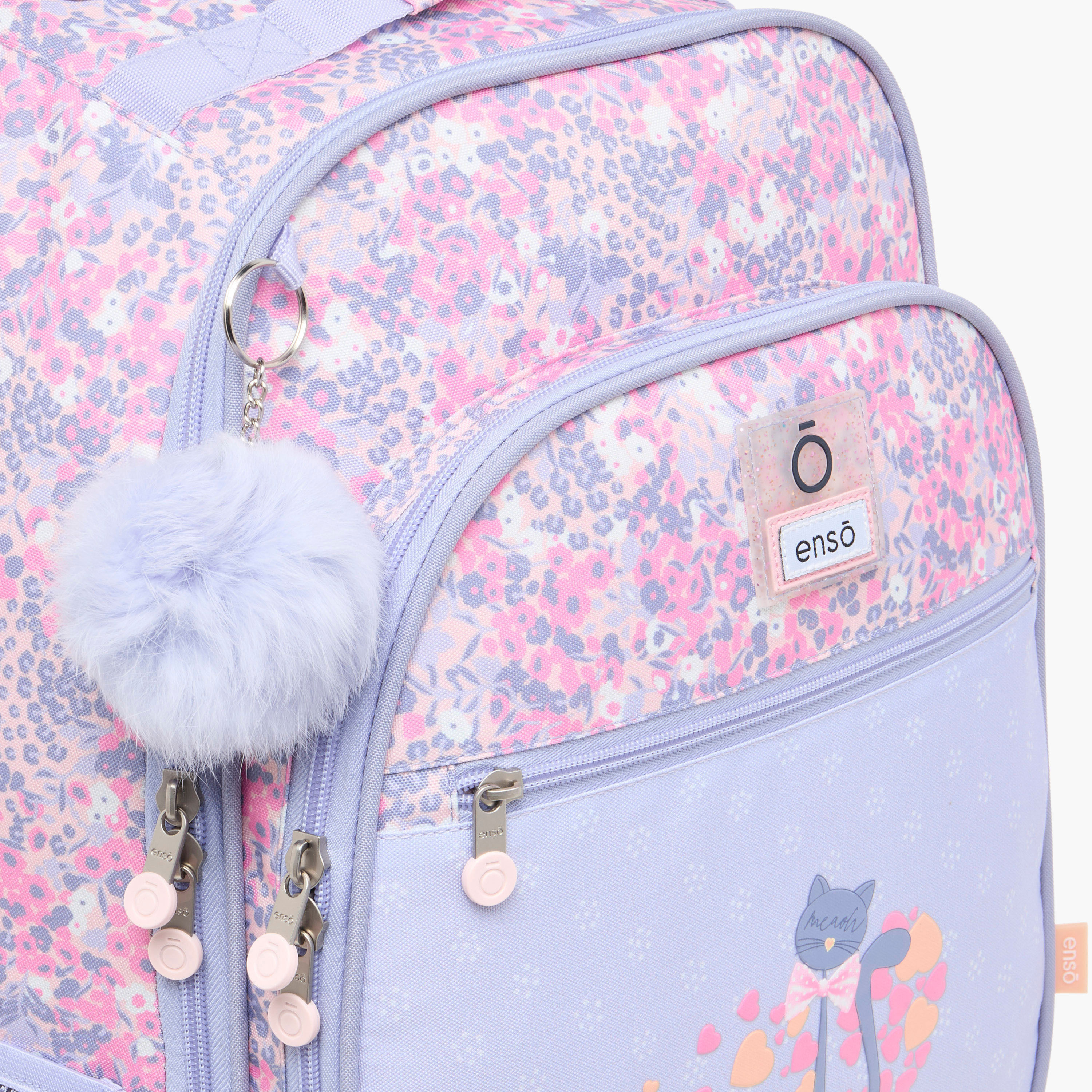 Enso 17-inch Floral Print Trolley Backpack with Retractable Handle - 33x44x21 cms-school-bagsandbackpacks-trolleybags-image-10