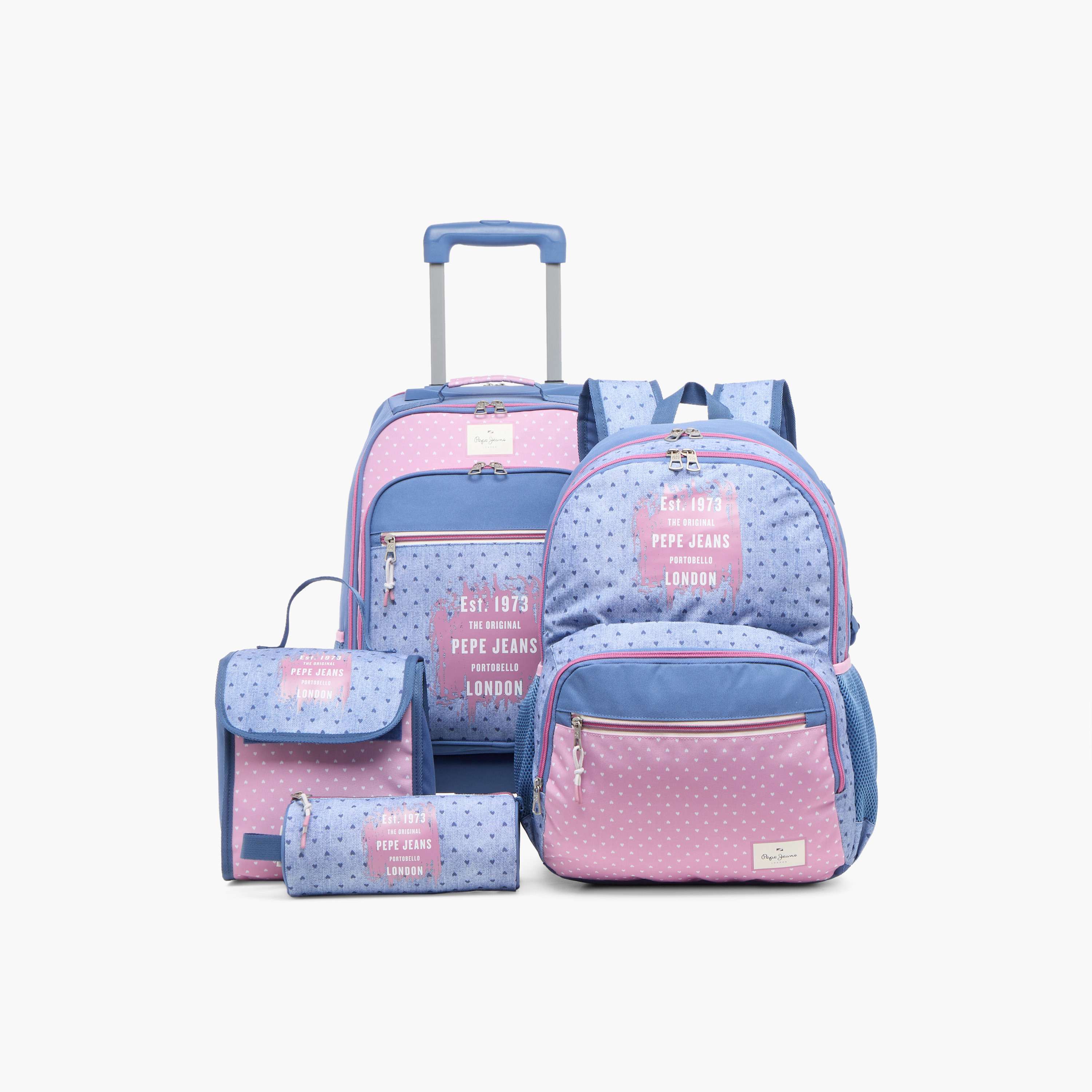 Pepe Jeans Heart Print Softcase Trolley Bag with Retractable Handle-school-bagsandbackpacks-trolleybags-image-14