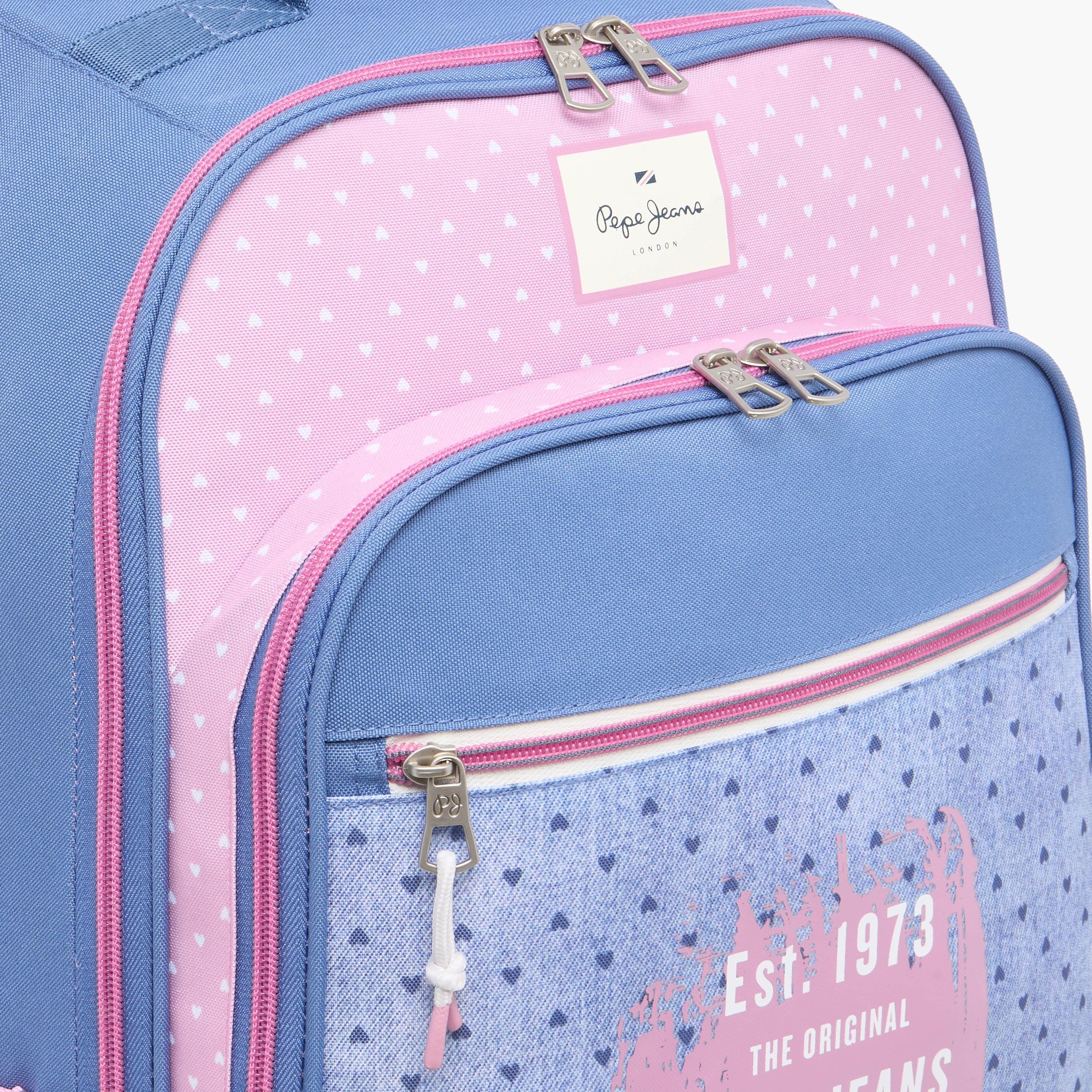Pepe Jeans Heart Print Softcase Trolley Bag with Retractable Handle-school-bagsandbackpacks-trolleybags-image-7