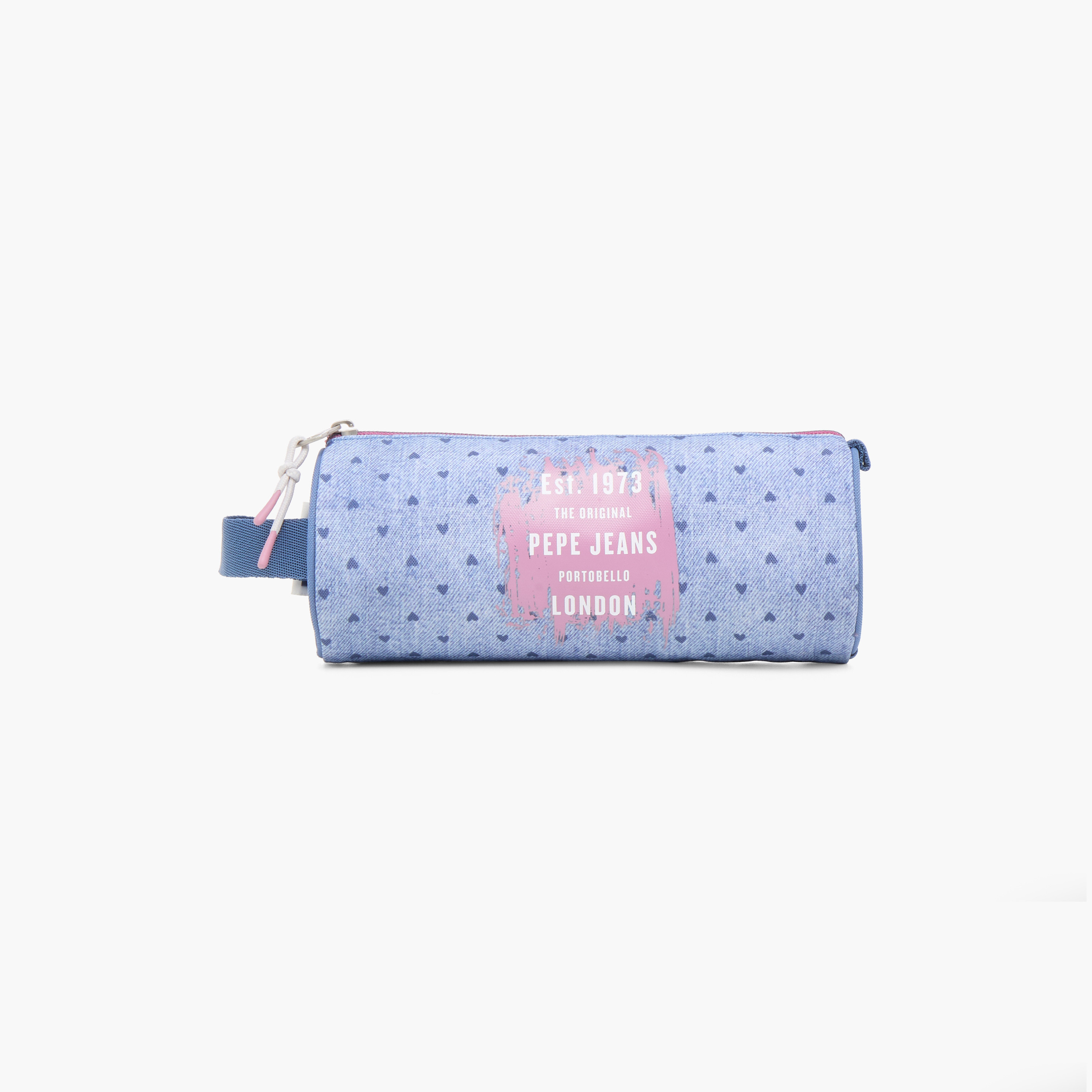 Pepe Jeans Printed Pencil Pouch with Zip Closure-school-stationery-pencilcases-image-1