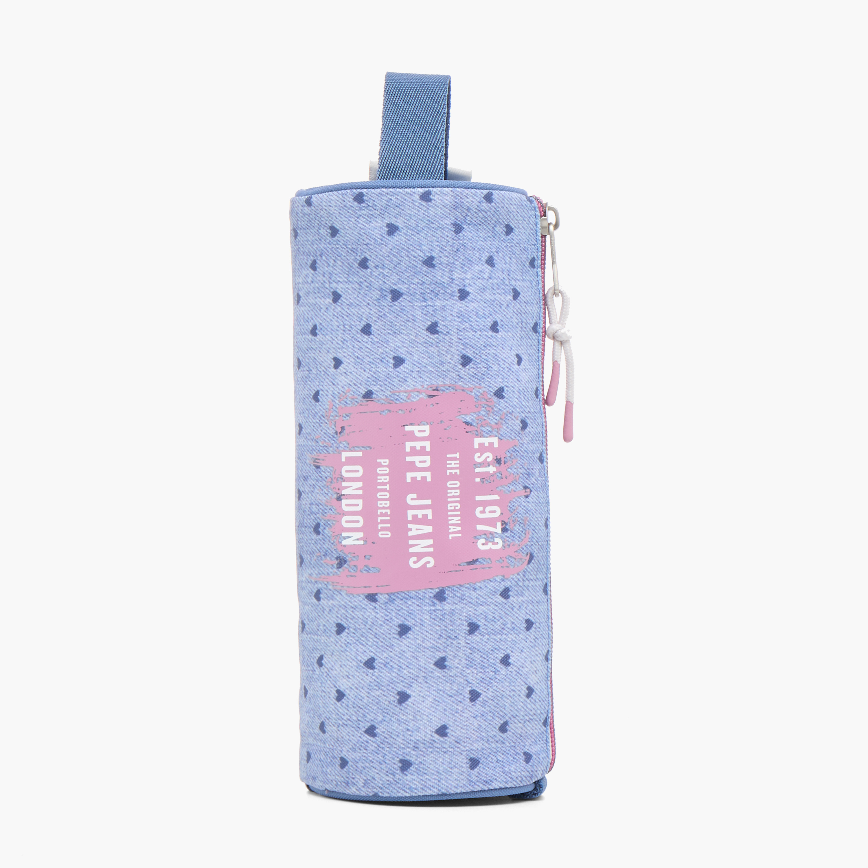 Pepe Jeans Printed Pencil Pouch with Zip Closure-school-stationery-pencilcases-image-5