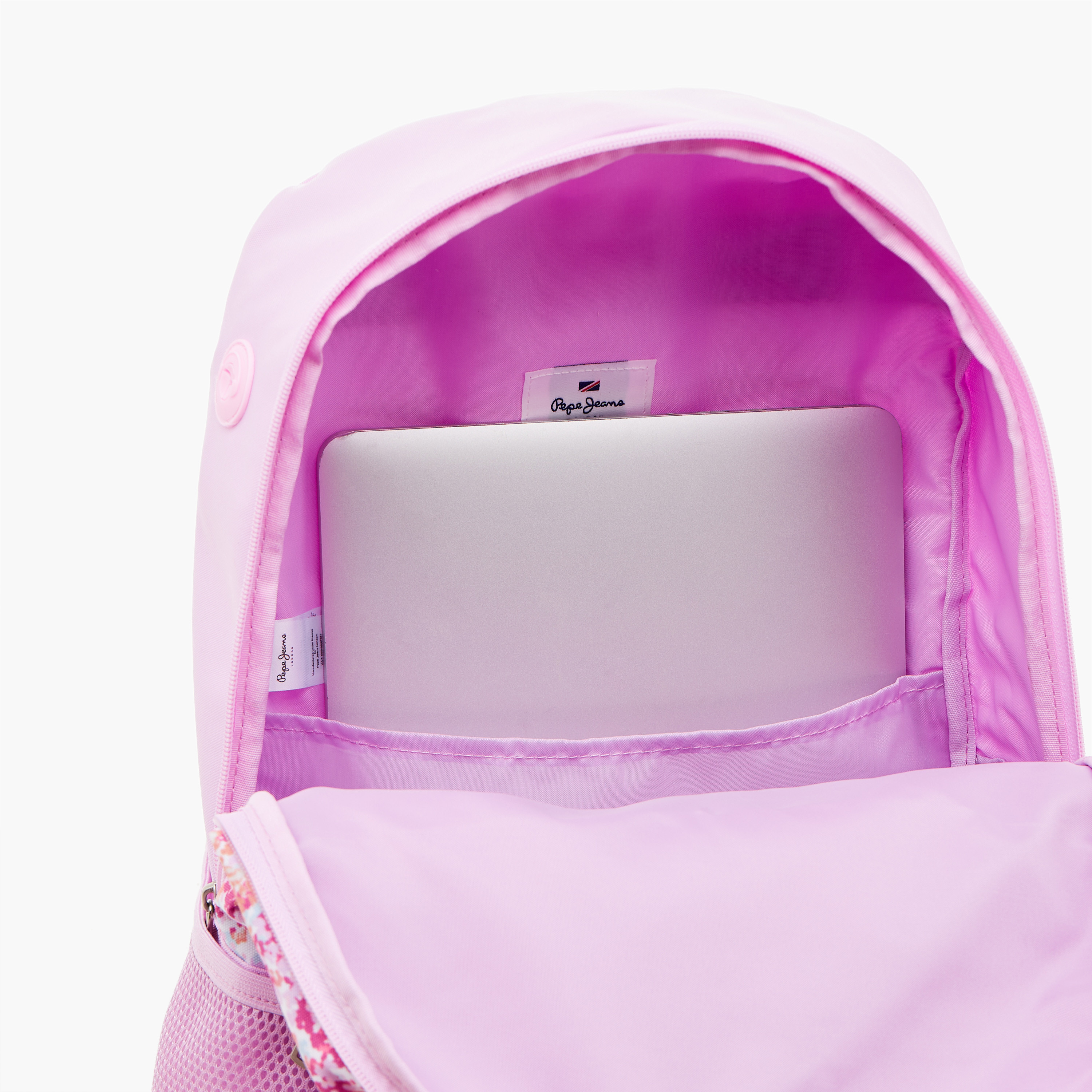 شنطة ظهر 18 بوصة بحمالات قابلة للتعديل وطبعات أزهار من بيبي جينز- 33x46x17 سم-school-bagsandbackpacks-backpacks-image-9