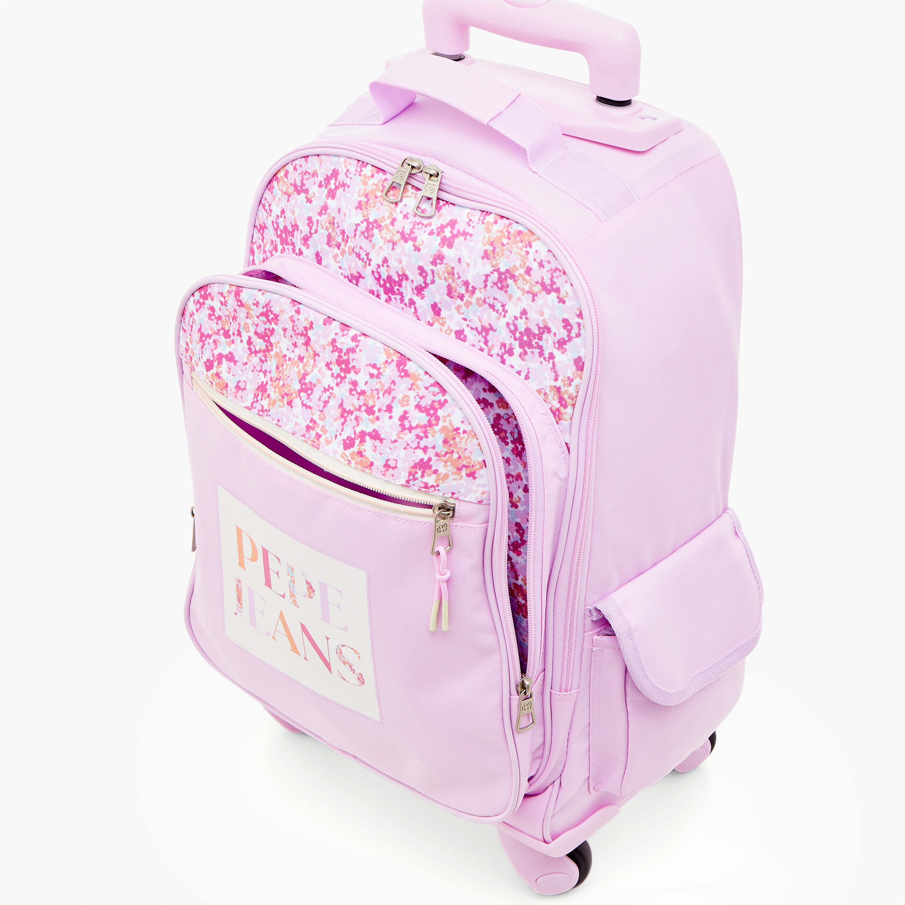 Pepe Jeans Printed 17-inch Trolley Backpack with Retractable Handle and Zip Closure - 33x44x21 cms-school-bagsandbackpacks-trolleybags-image-10