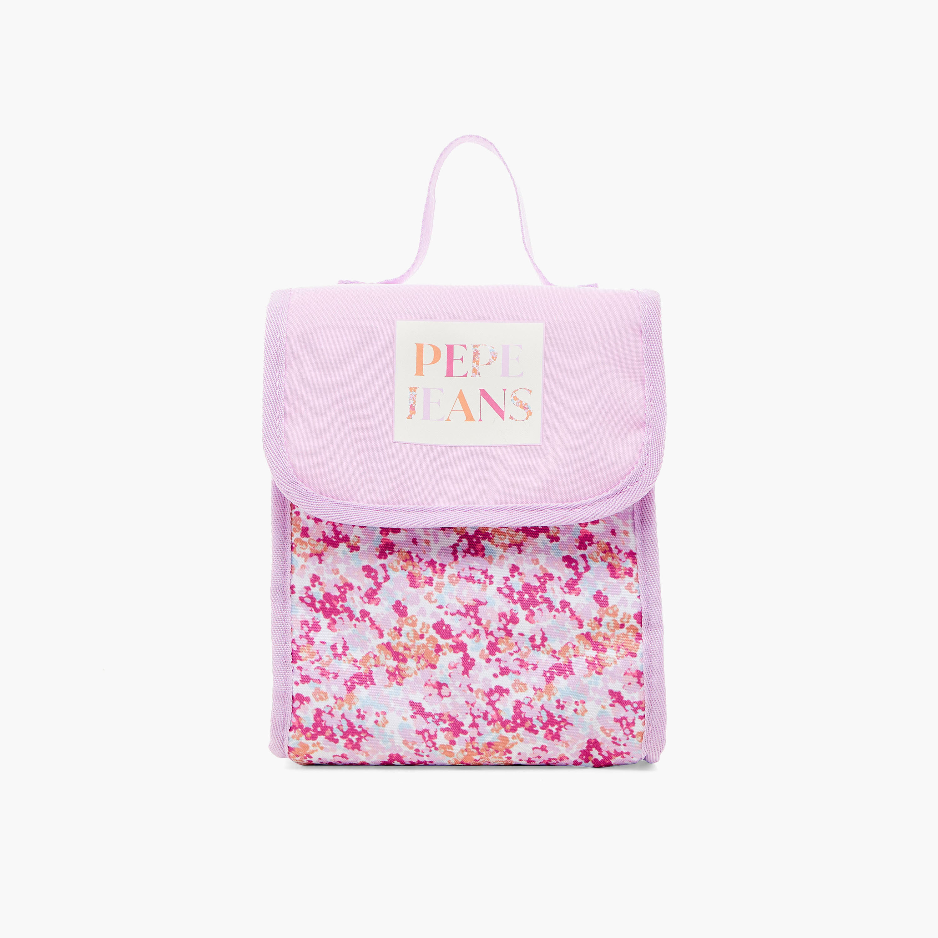 Pepe Jeans Floral Print Lunch Bag with Grab Handle-school-lunchessentials-lunchbags-image-1
