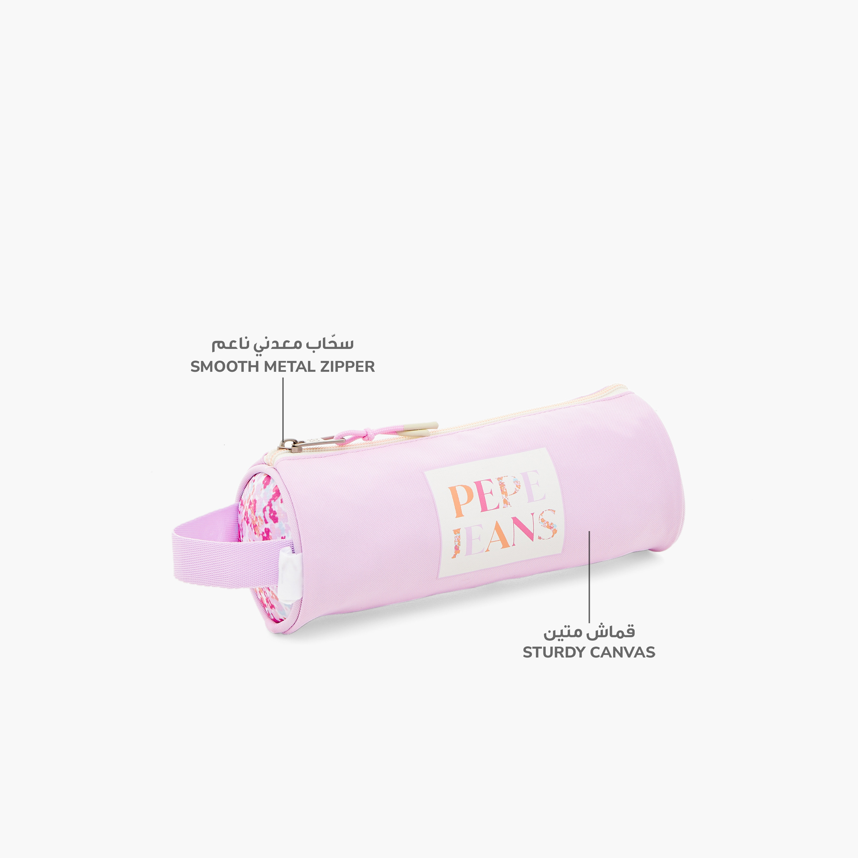 Pepe Jeans Printed Pencil Pouch with Zip Closure-school-stationery-pencilcases-image-7